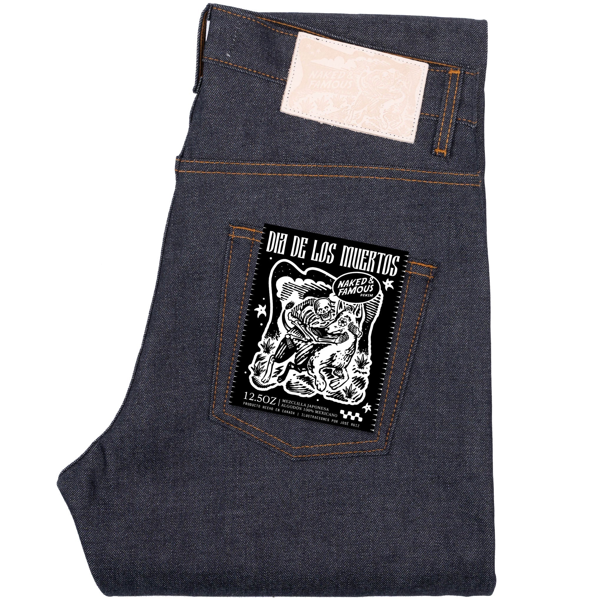 Easy Guy - Dia De Los Muertos Selvedge - Indigo by Naked & Famous Denim