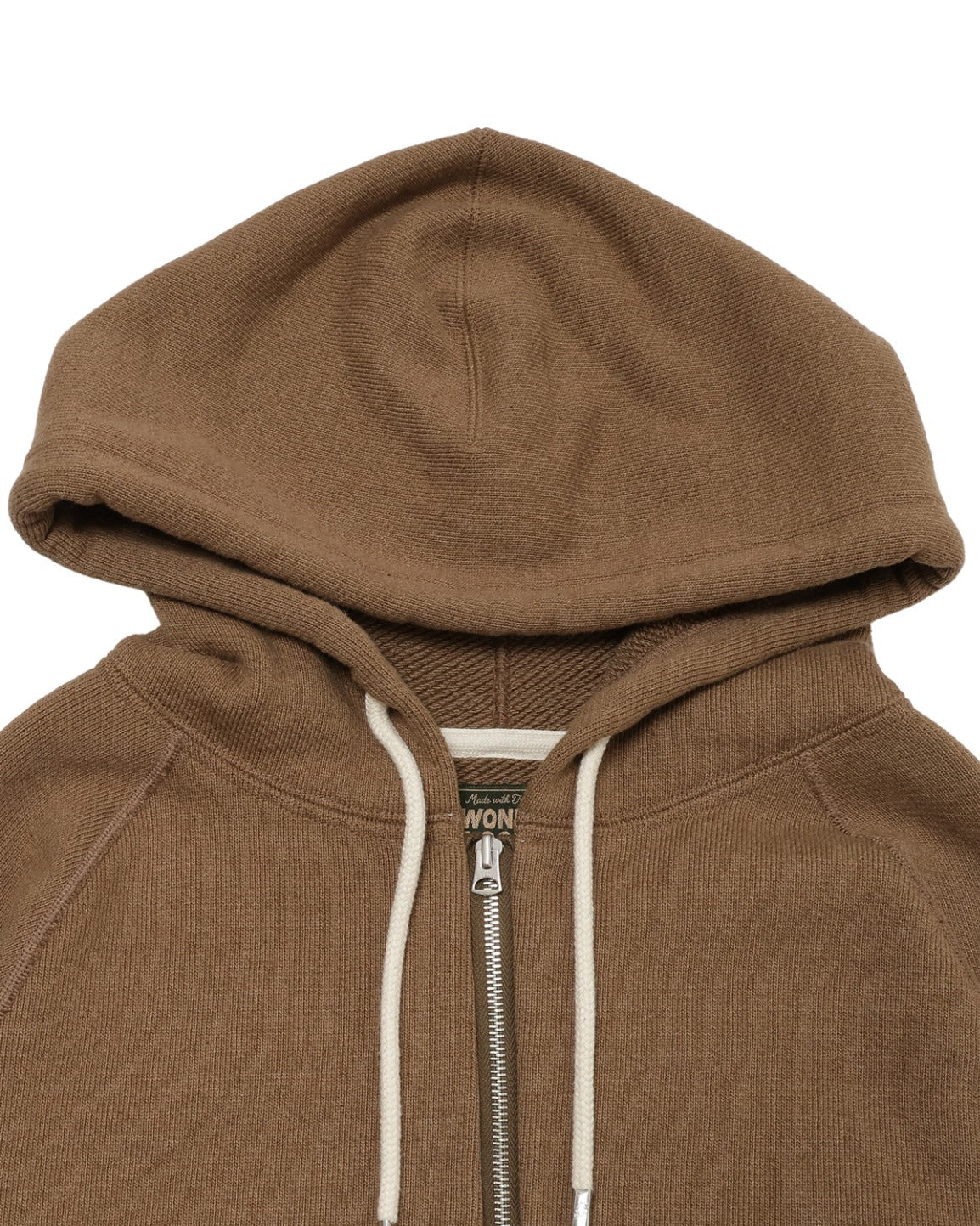 Zip Hoodie - Iron Mordant FoxFibre® Double Heavyweight French Terry