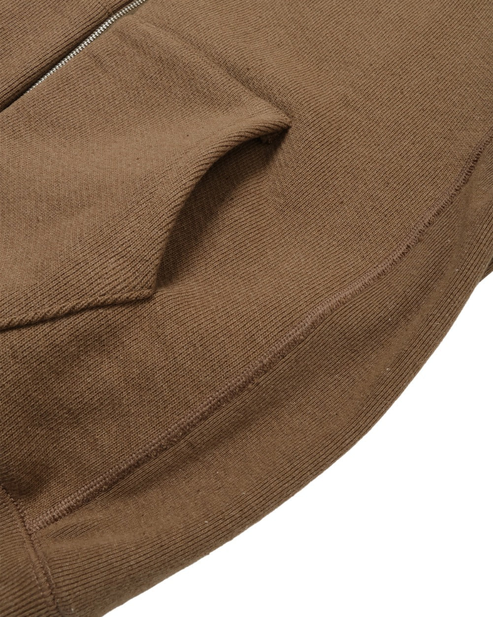 Zip Hoodie - Iron Mordant FoxFibre® Double Heavyweight French Terry