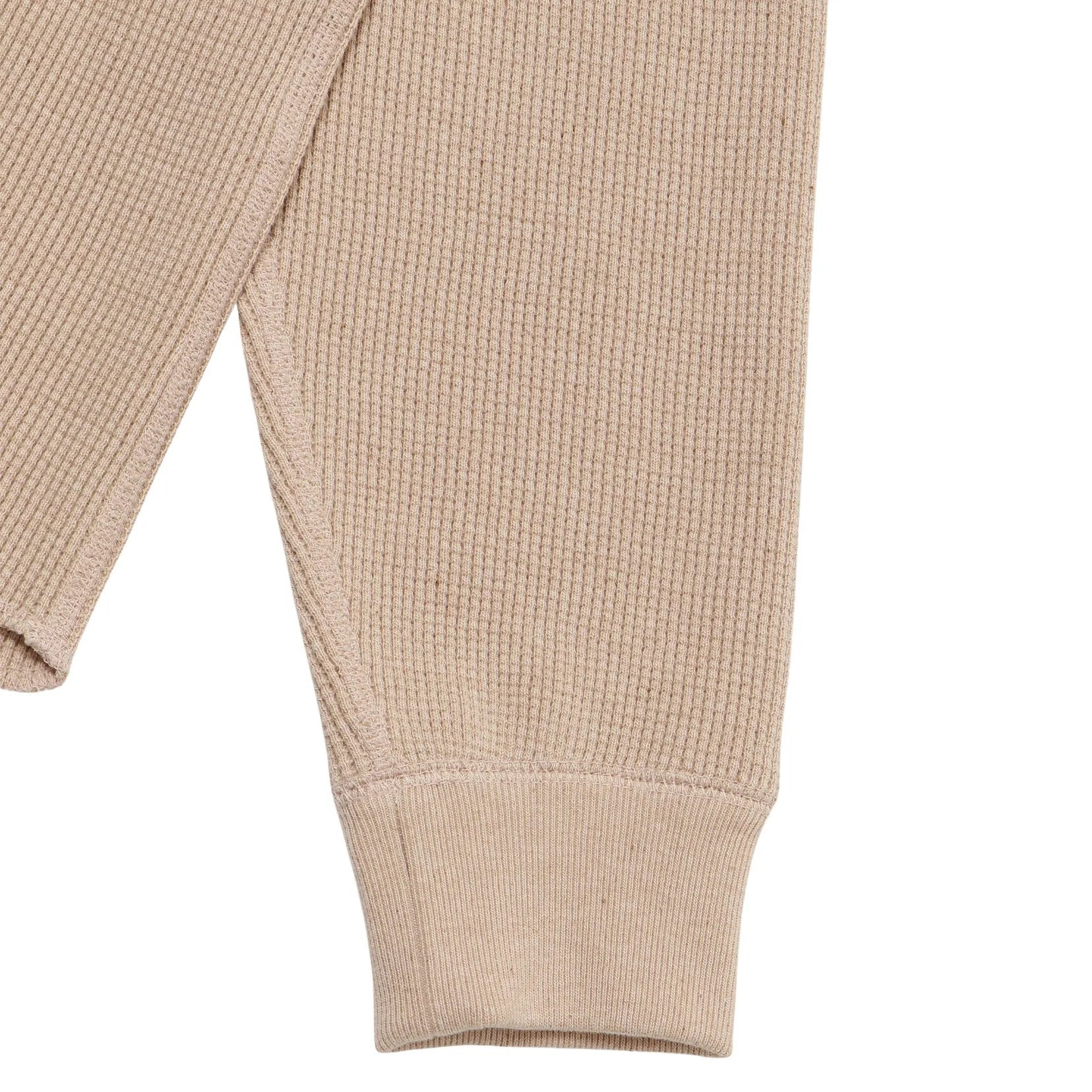 Henley - Foxfibre Heavyweight Waffle -Coyote 15