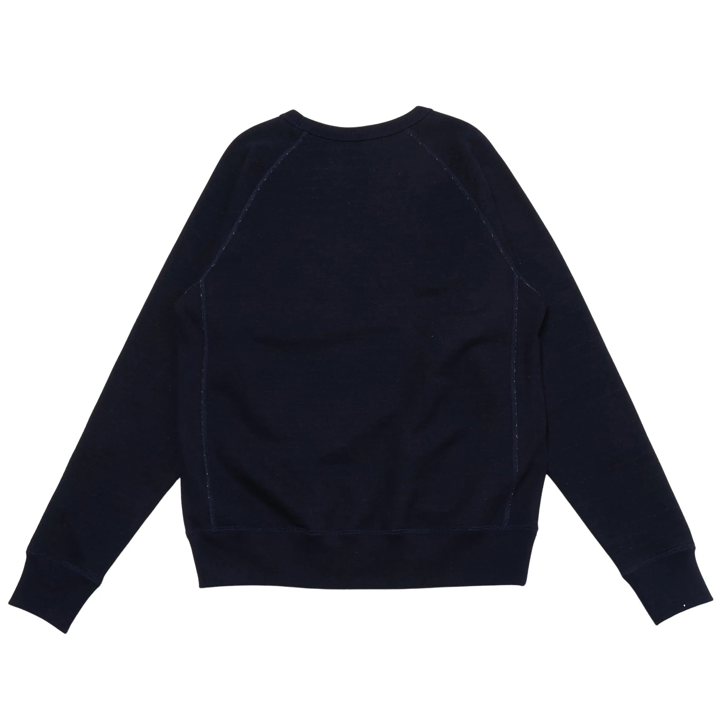 Pullover Crewneck - Real Indigo Blanket Striped French Terry