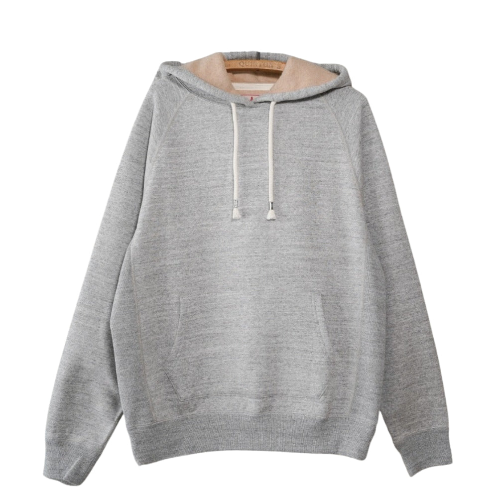 Pullover Hoodie - Fleeced Foxfibre® - Heather Grey