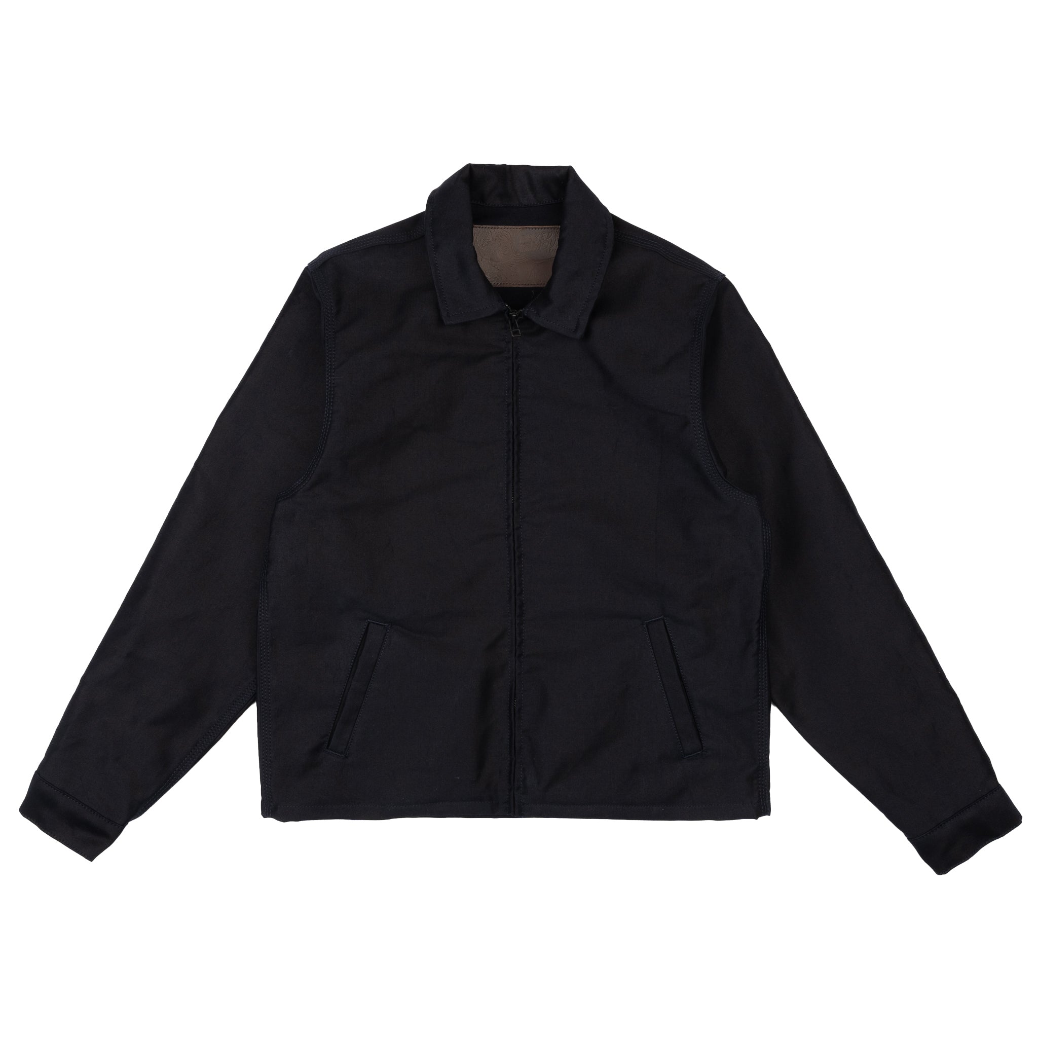 Zip Jacket - Brushed Jungle Cloth - Navy | Naked & Famous Denim