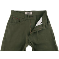 Max - Army Green Duck Selvedge by Naked & Famous Denim