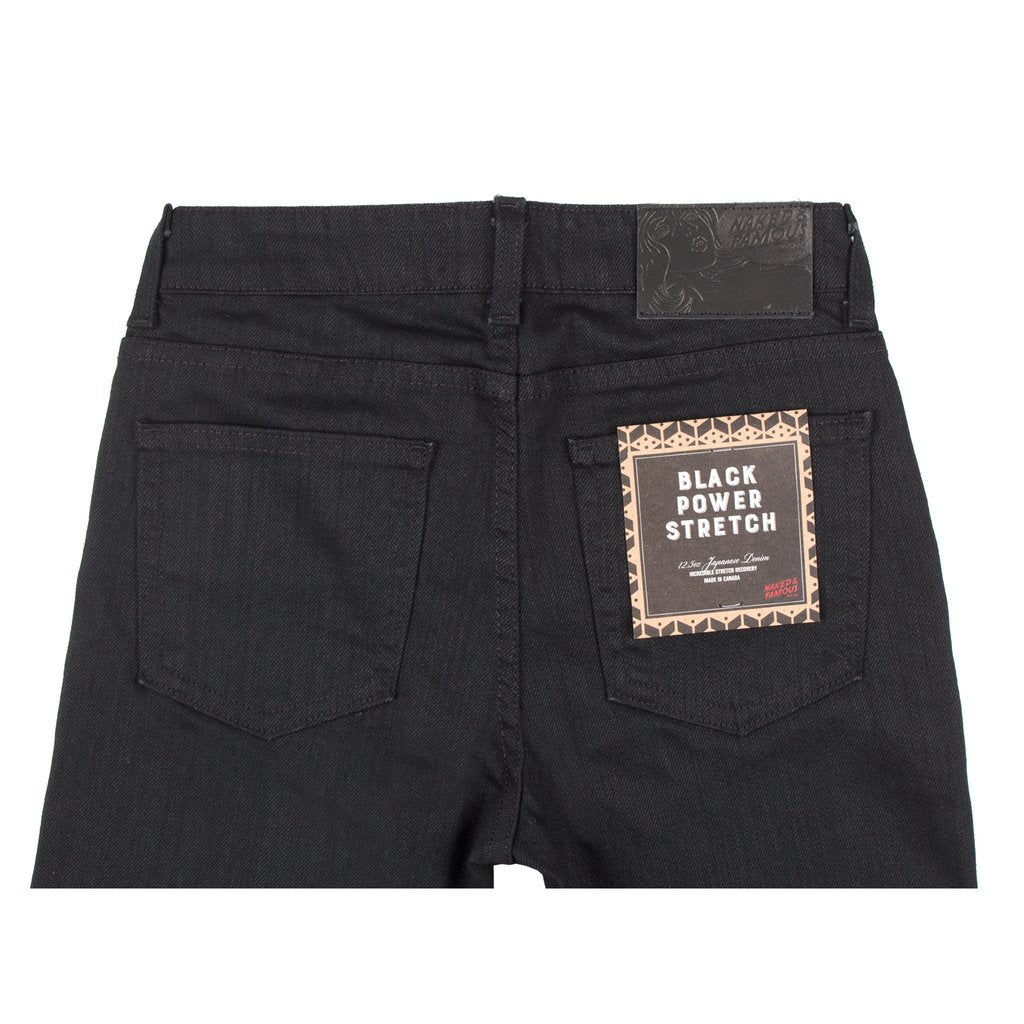 Skinny - Black Power Stretch by Naked & Famous Denim
