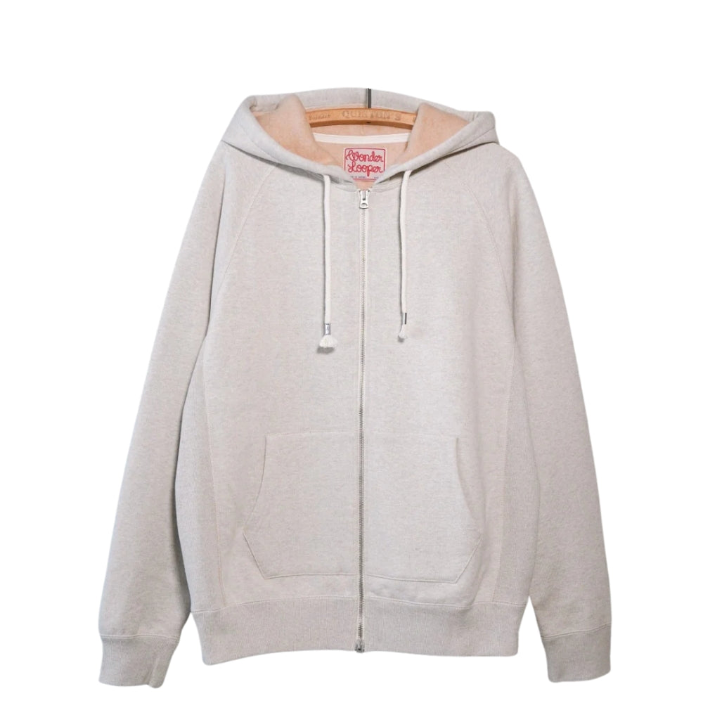 Zip Hoodie - Fleeced Foxfibre® - Oatmeal