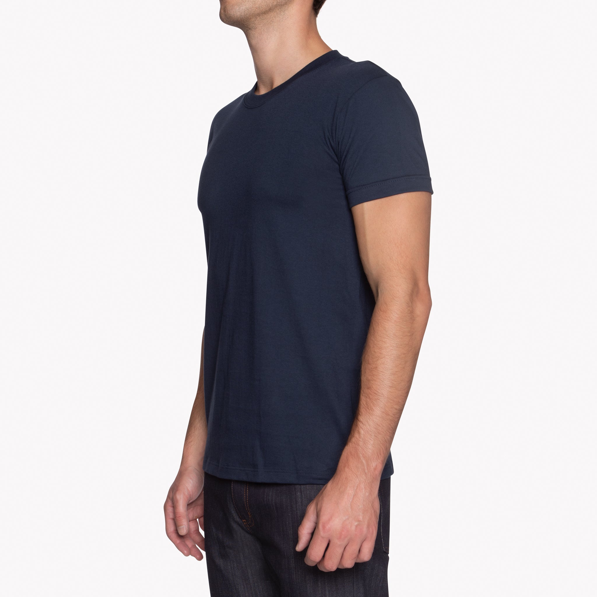 Circular Knit T-Shirt - Ring-Spun Cotton - Navy | Naked & Famous Denim