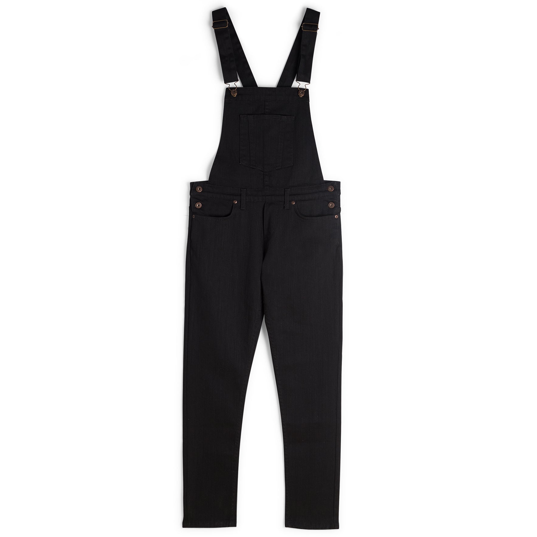 Women's - Overalls - Black Power Stretch | Naked & Famous Denim