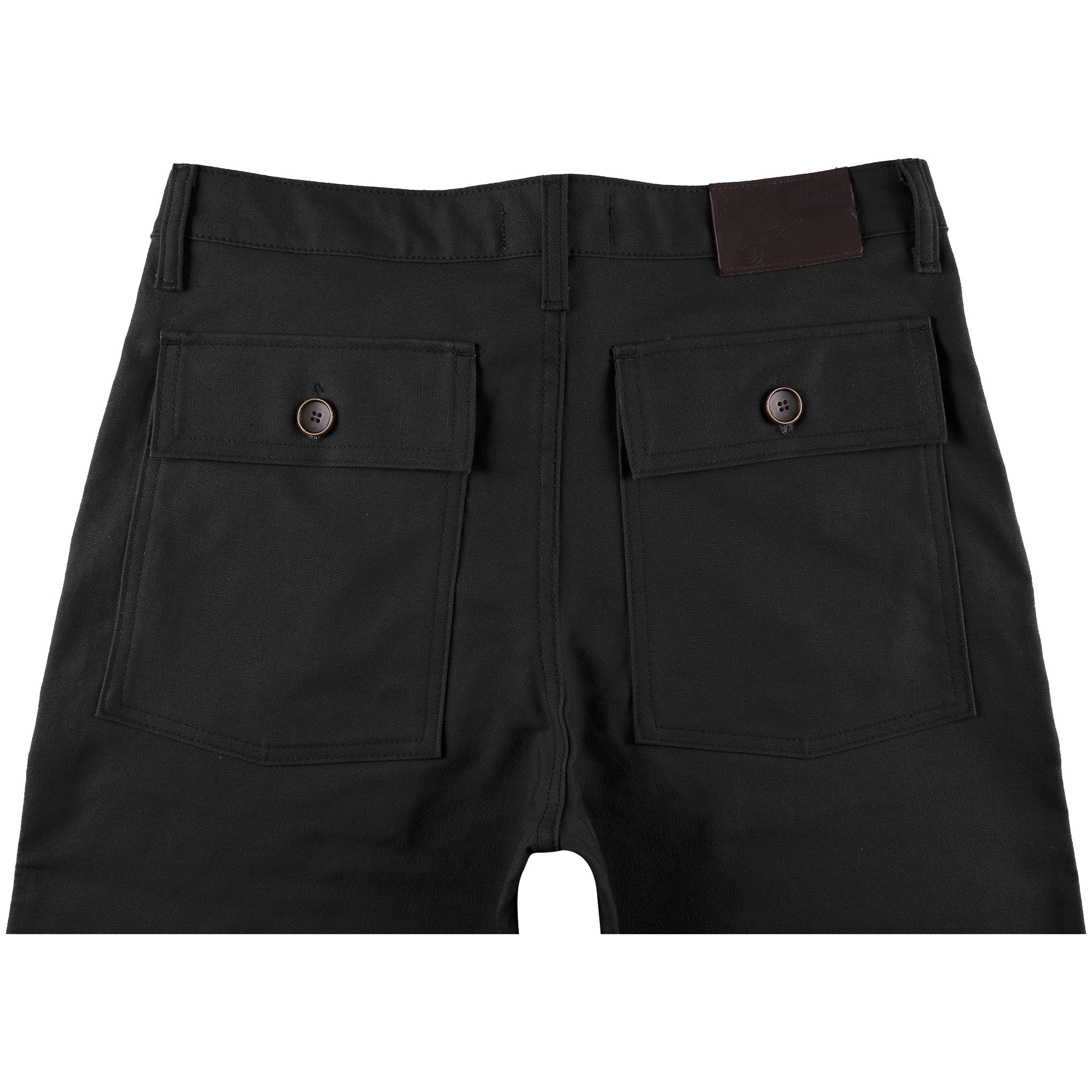 Work Pant - Black Canvas - back