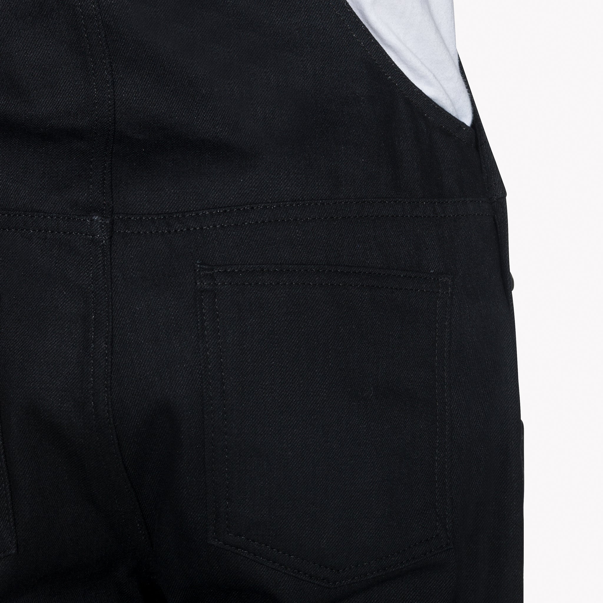 Weird Guy Overalls - Black Solid Selvedge | Naked & Famous Denim
