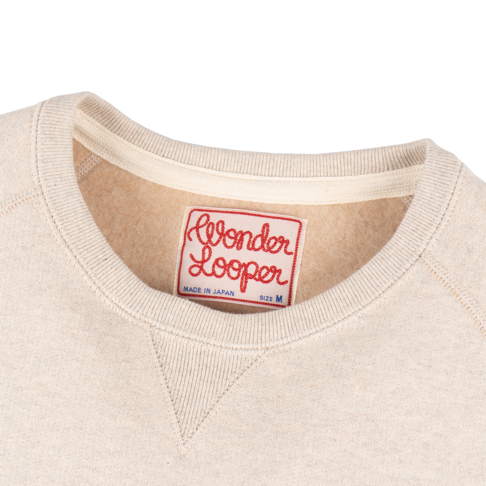 Pullover Crewneck - Fleeced Fox Fiber - Oatmeal by Wonder Looper