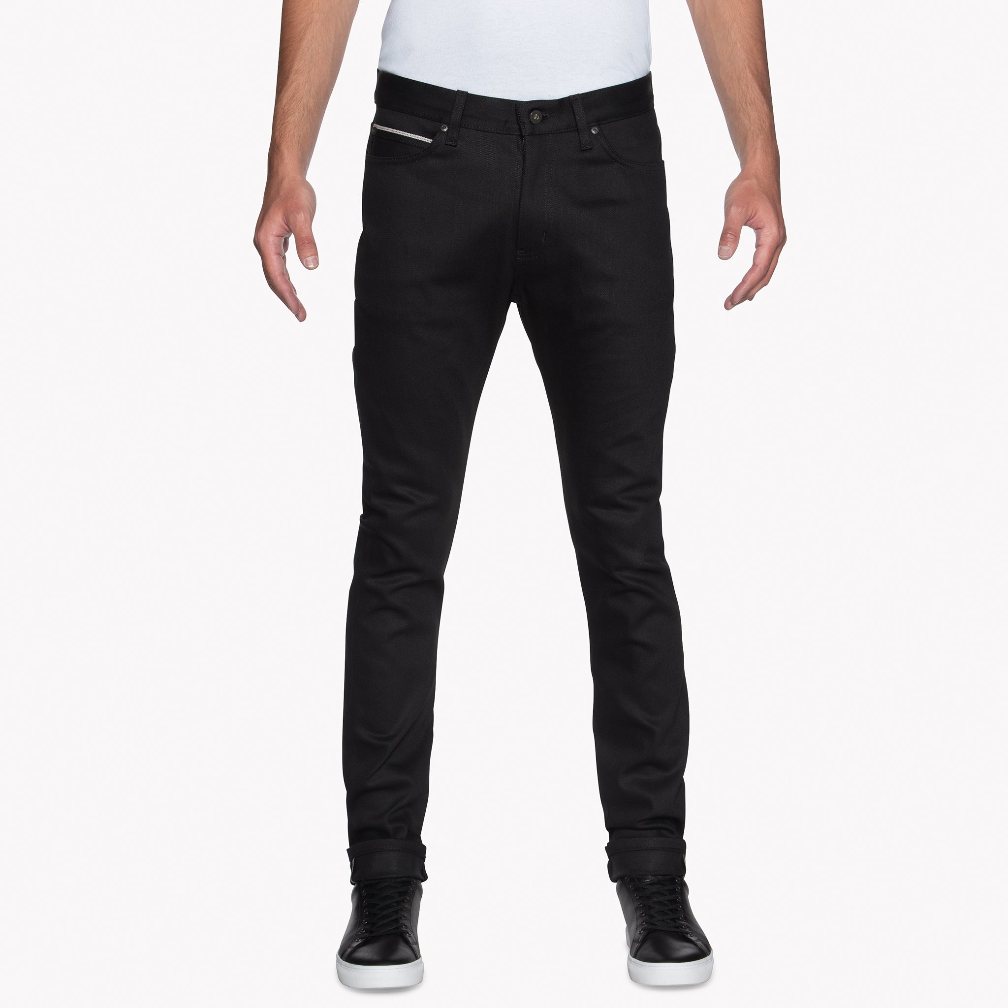 Stacked Guy - Black Cobra Stretch Selvedge | Naked & Famous Denim