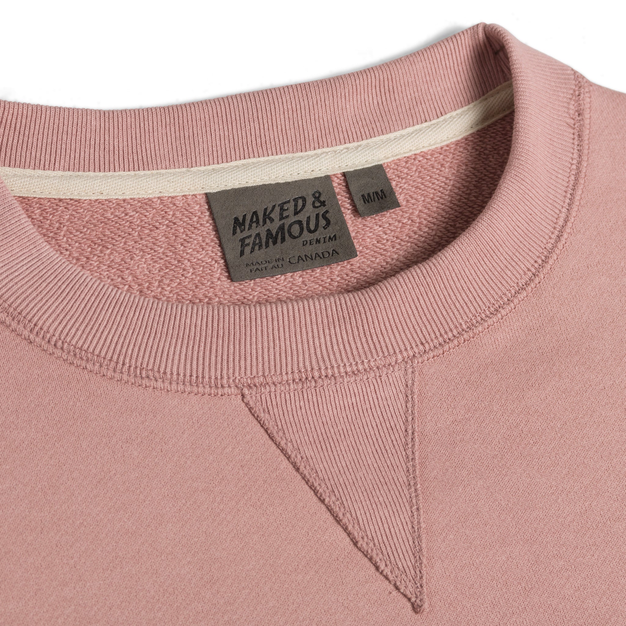 Crewneck - Heavyweight Terry - Blush | Naked & Famous Denim