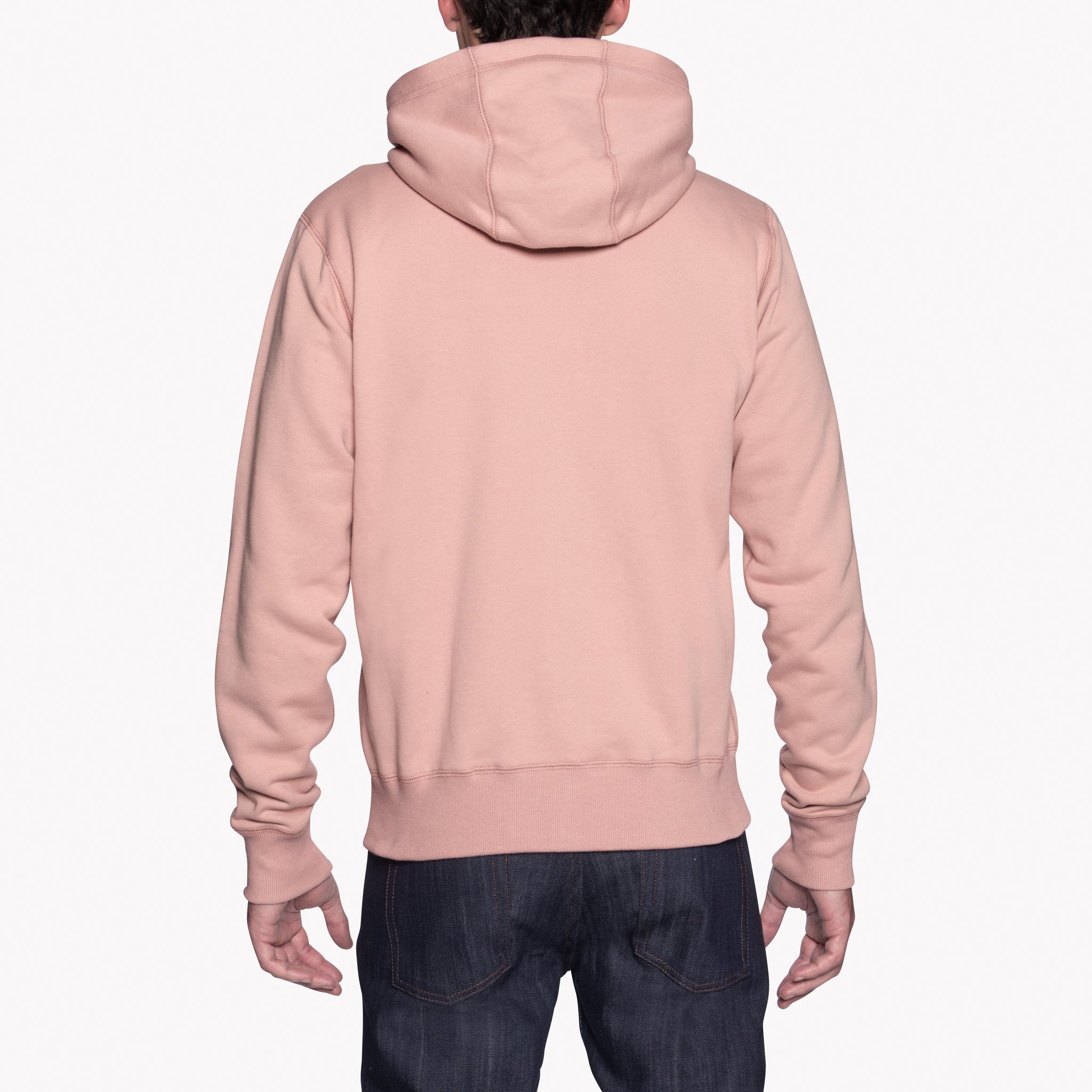 Zip Hoodie - Heavyweight Terry - Blush | Naked & Famous Denim