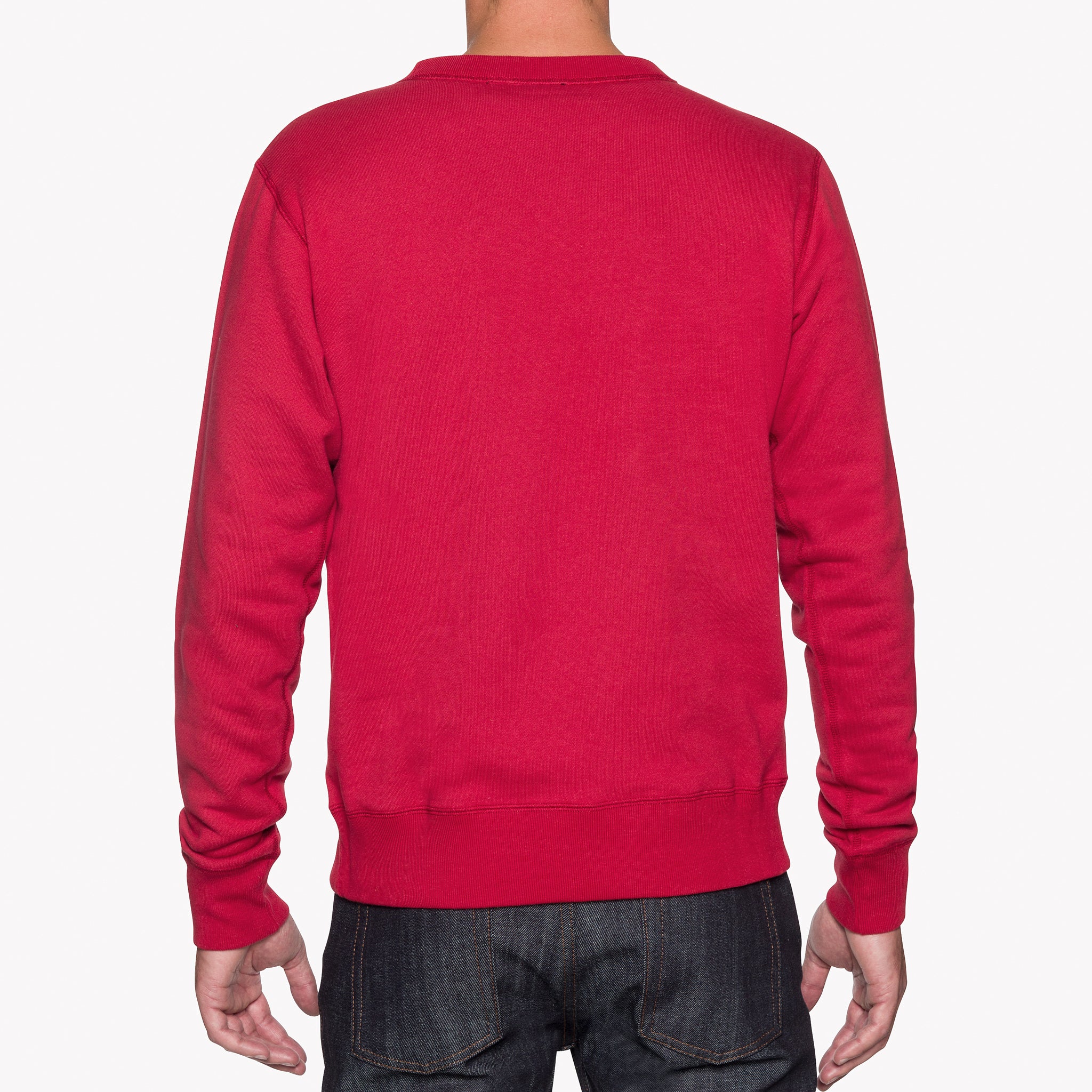 Crewneck - Heavyweight Terry - Red | Naked & Famous Denim