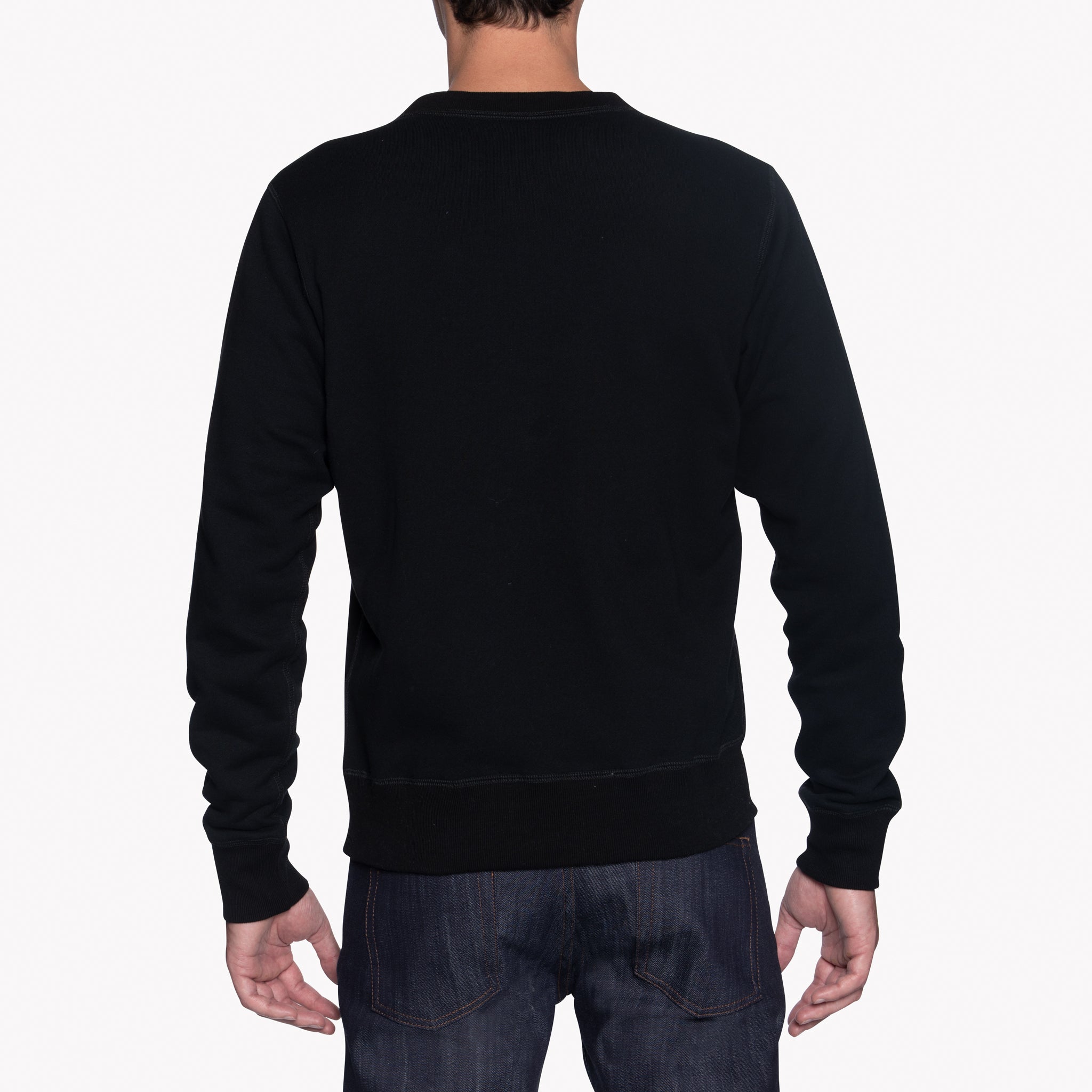 Crewneck - Heavyweight Terry - Black | Naked & Famous Denim