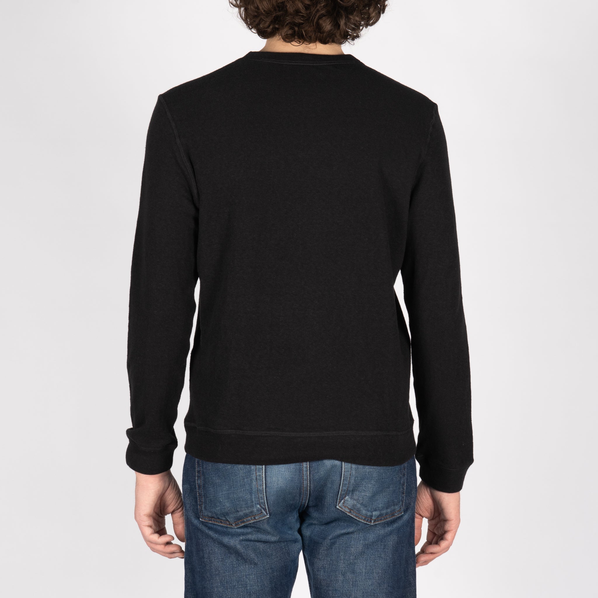 Slim Crew - Vintage Doubleface - Black | Naked & Famous Denim