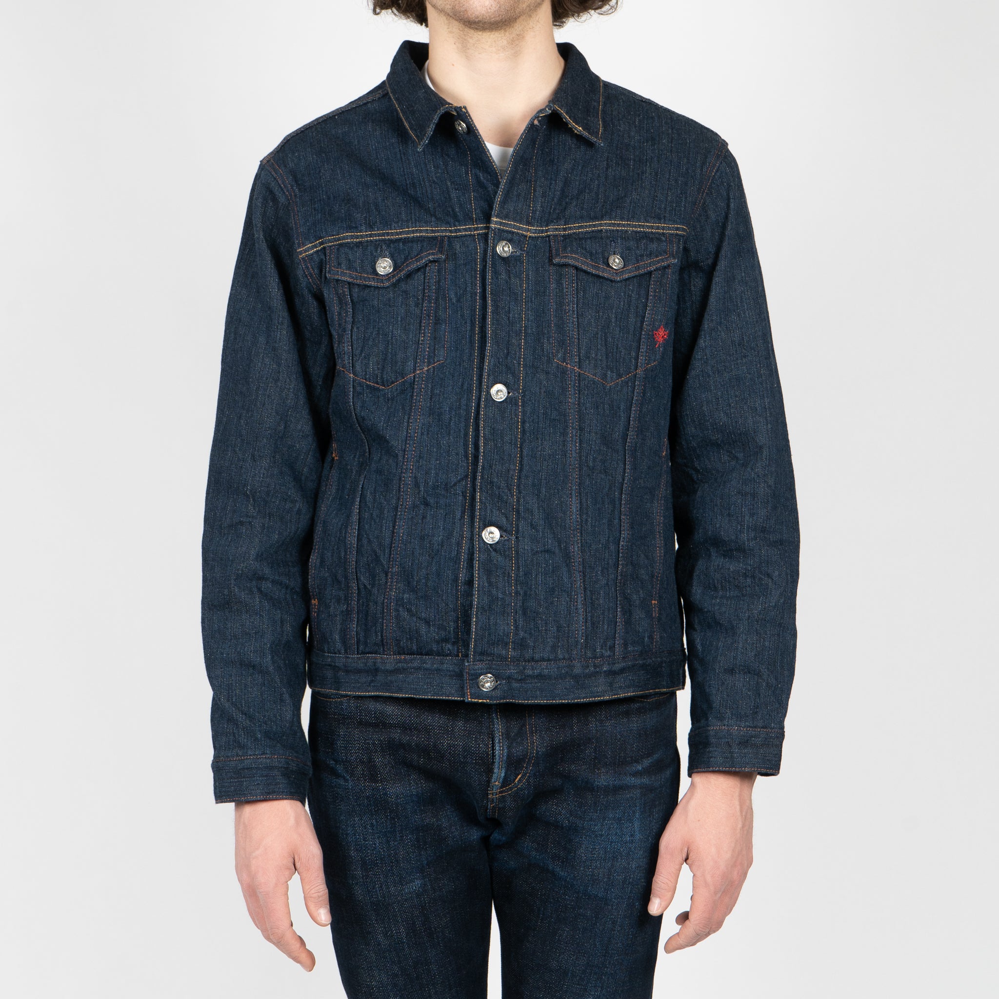Denim Jacket - MIJ9 - "Tennen Ai" Natural Indigo Slub Selvedge