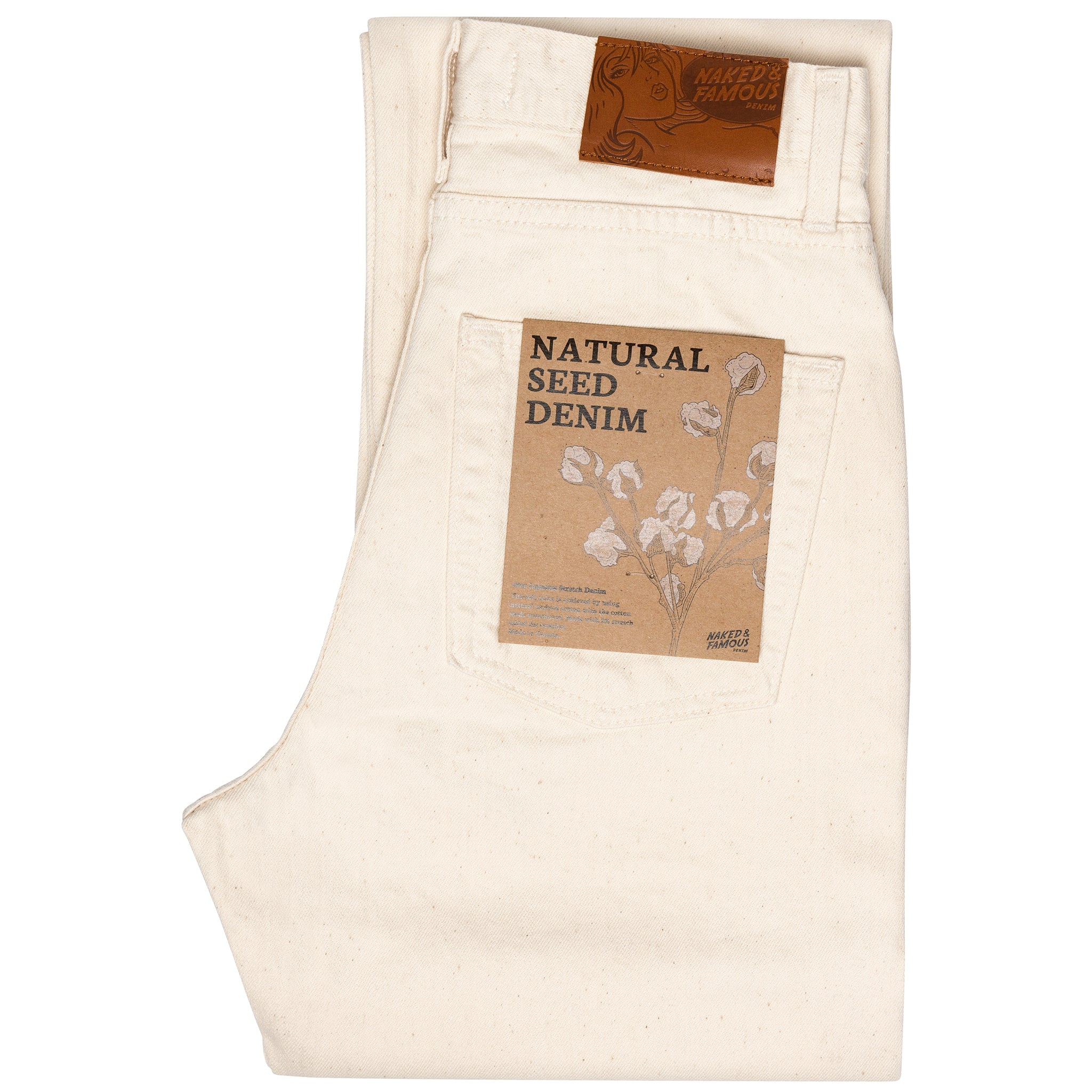 Women's - Classic - Natural Seed Denim by Naked & Famous Denim