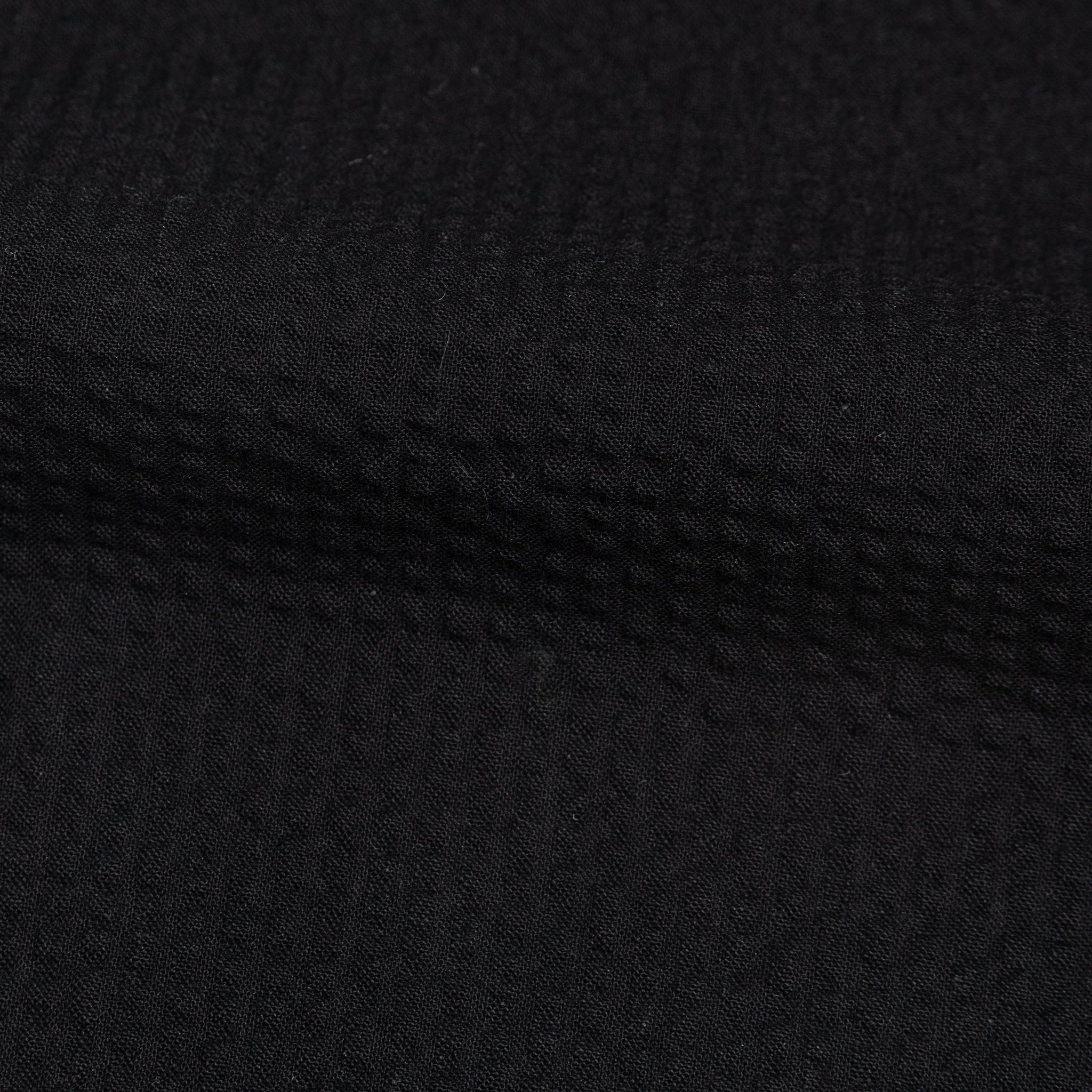 Wide Cuffed Short - Seersucker 40s - Black | Naked & Famous Denim