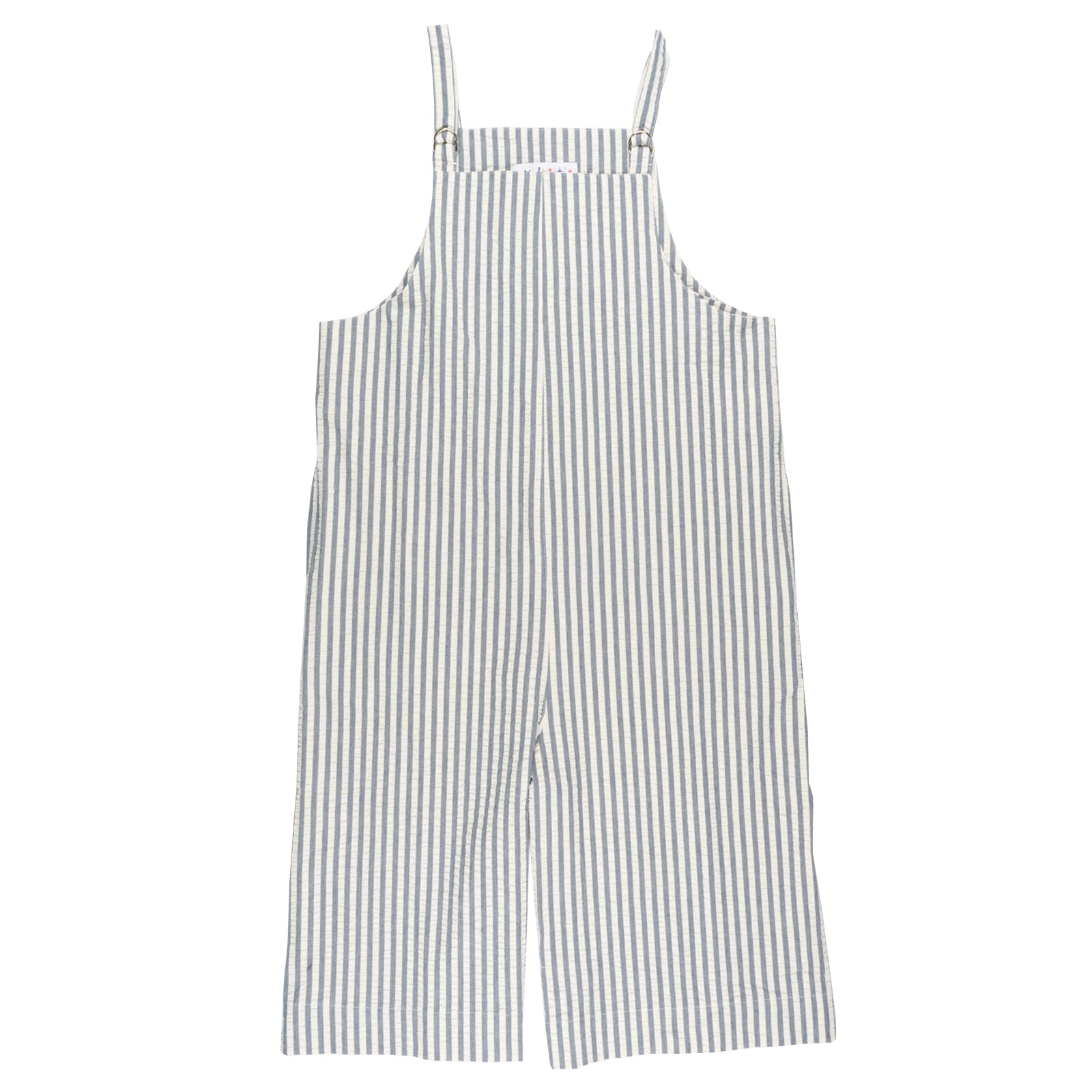 Romper - Seersucker Stripe - Blue/Cream