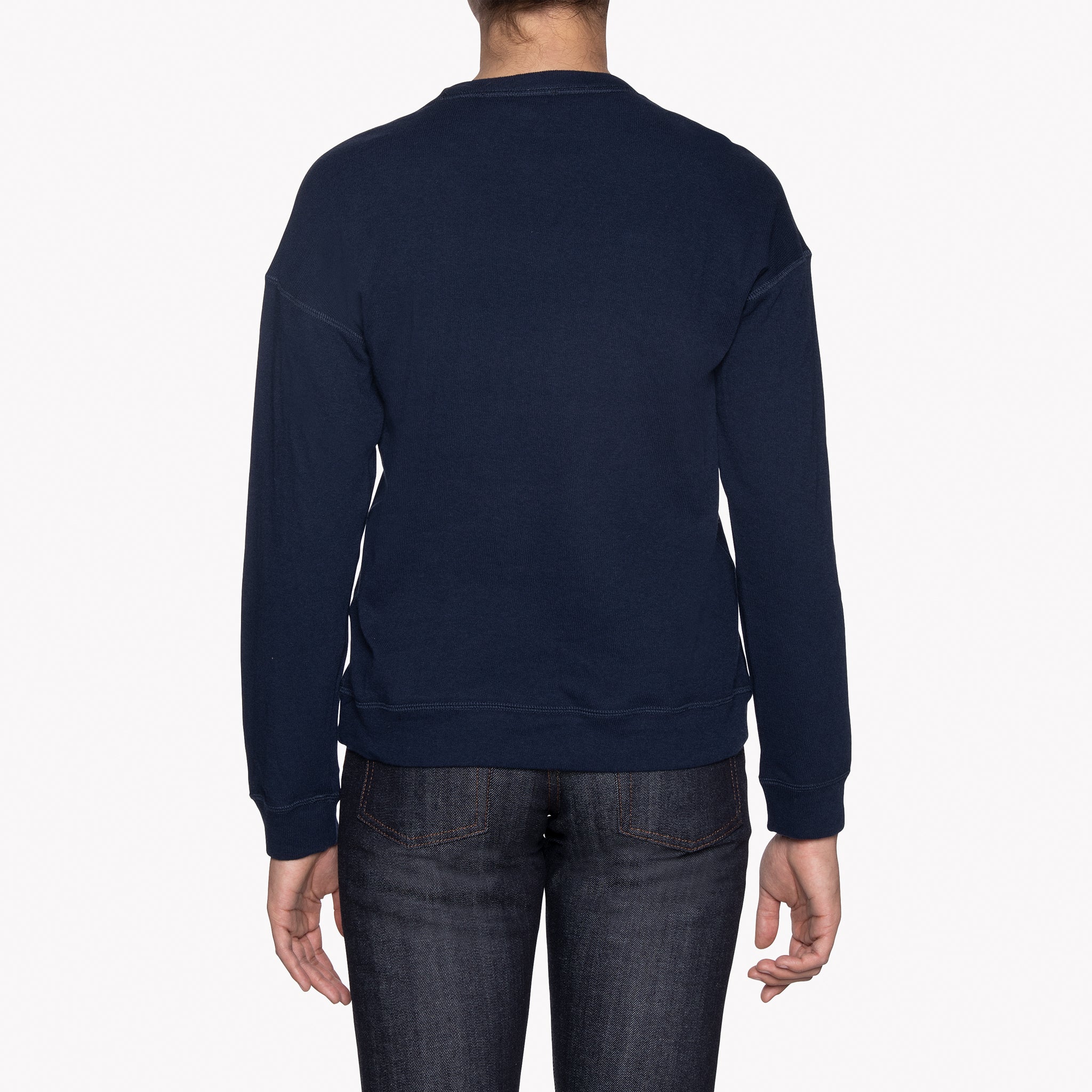 Women's - Weekend Crew - Vintage Doubleface - Navy | Naked & Famous Denim