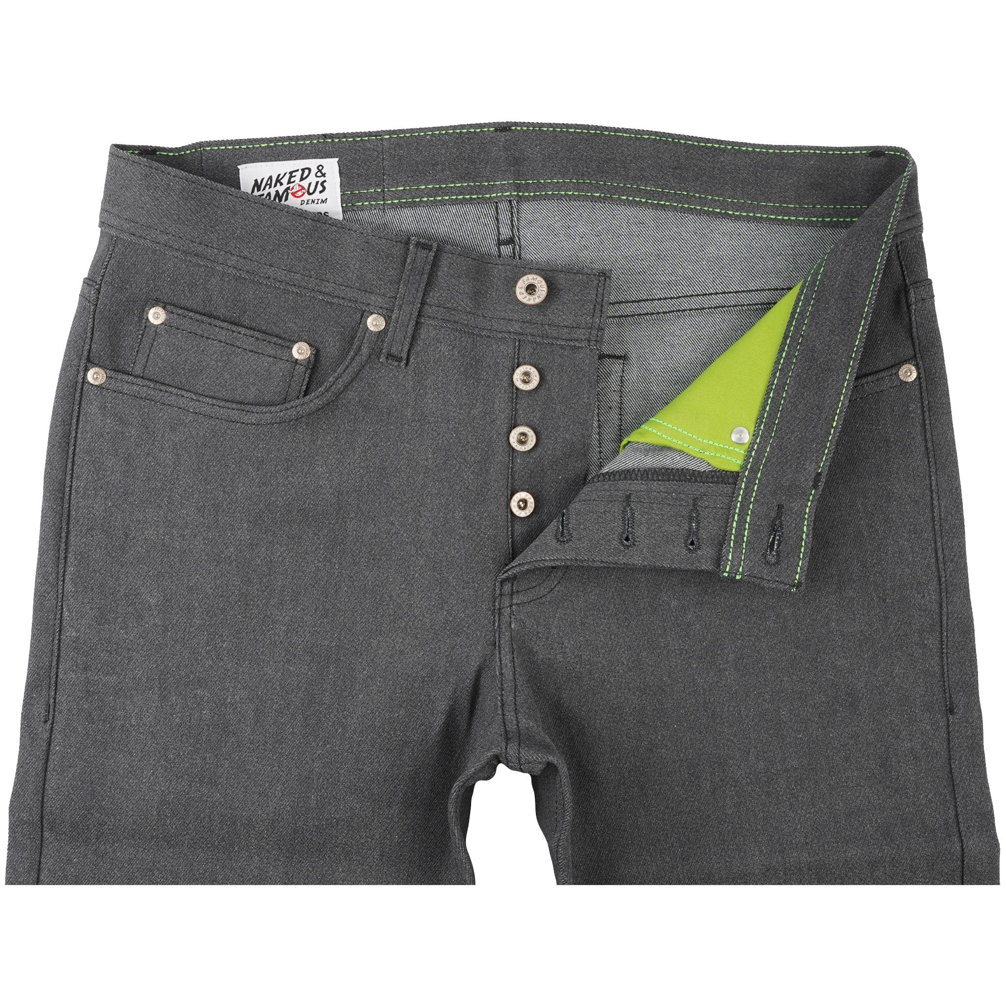 Weird Guy - Ghostbusters Slimer Glow In The Dark Denim - front