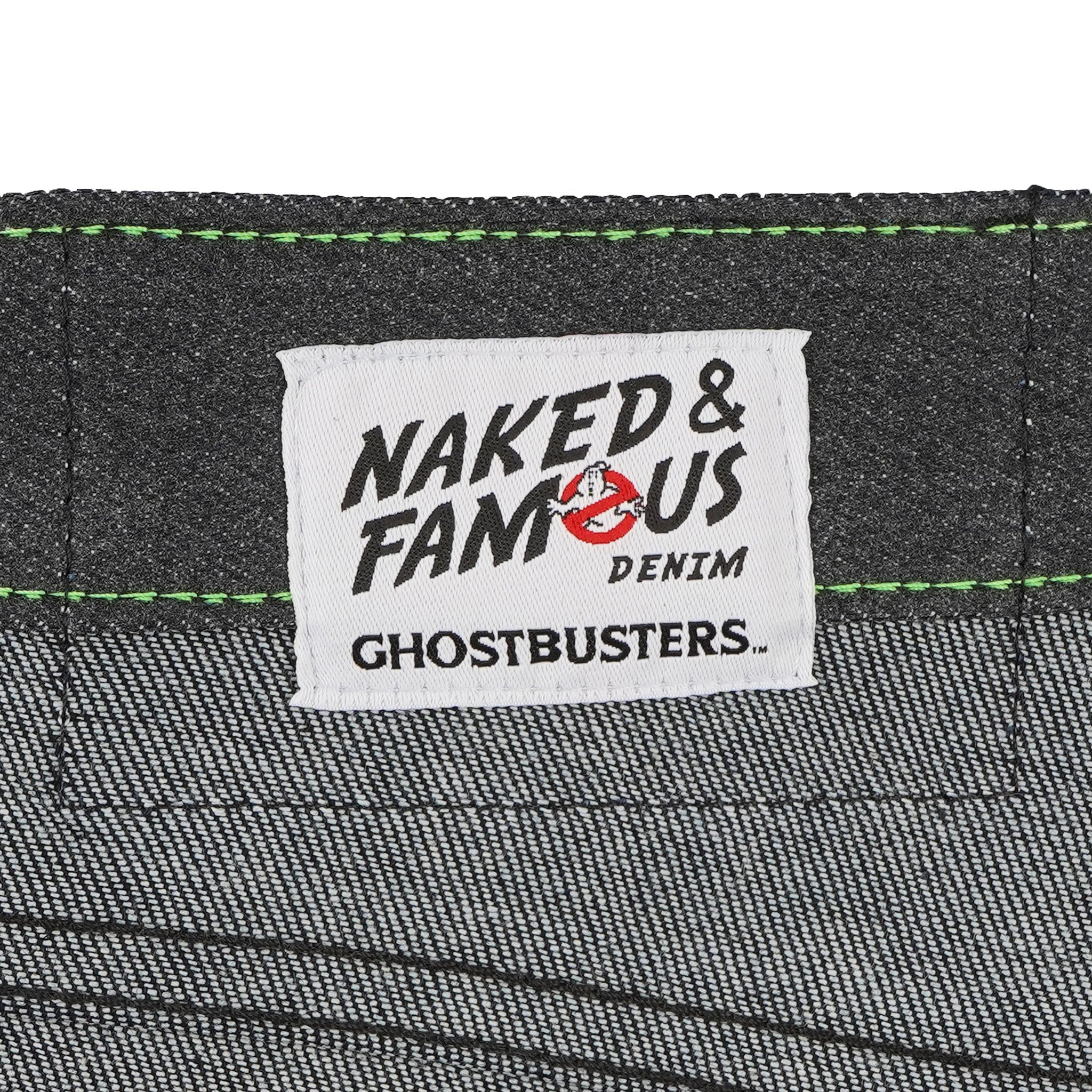 Weird Guy - Ghostbusters Slimer Glow In The Dark Denim - tag