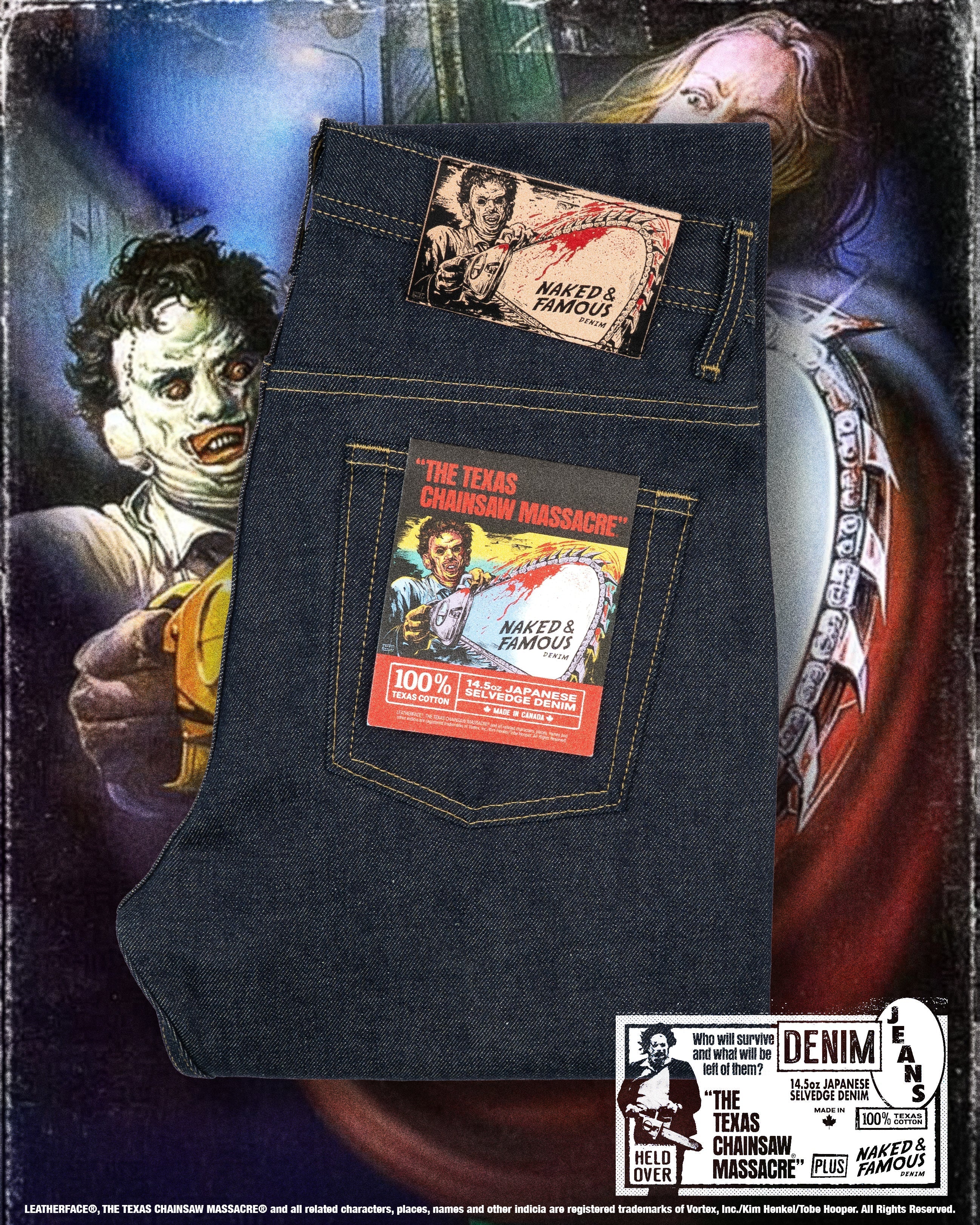 Leatherface Selvedge: A Tribute to Raw Horror and Texas Cotton