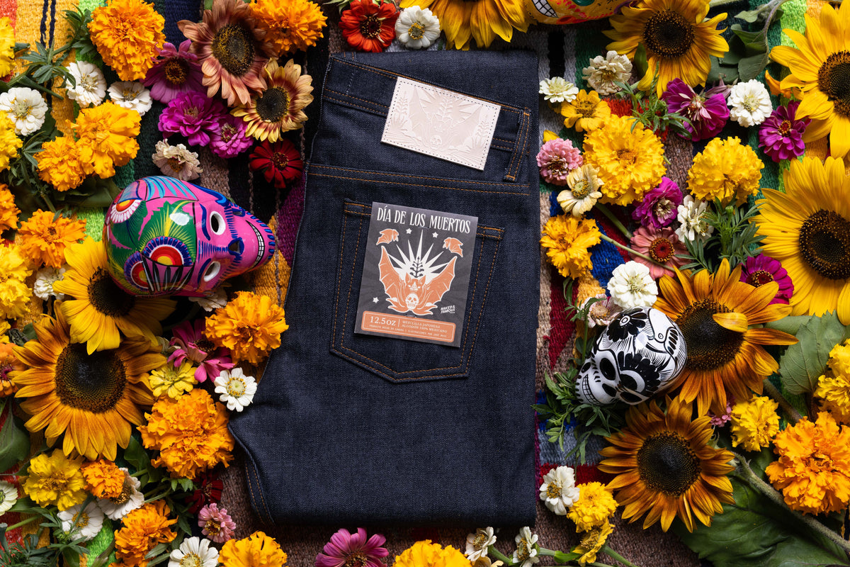 Día De Los Muertos Selvedge - Bat 🦇