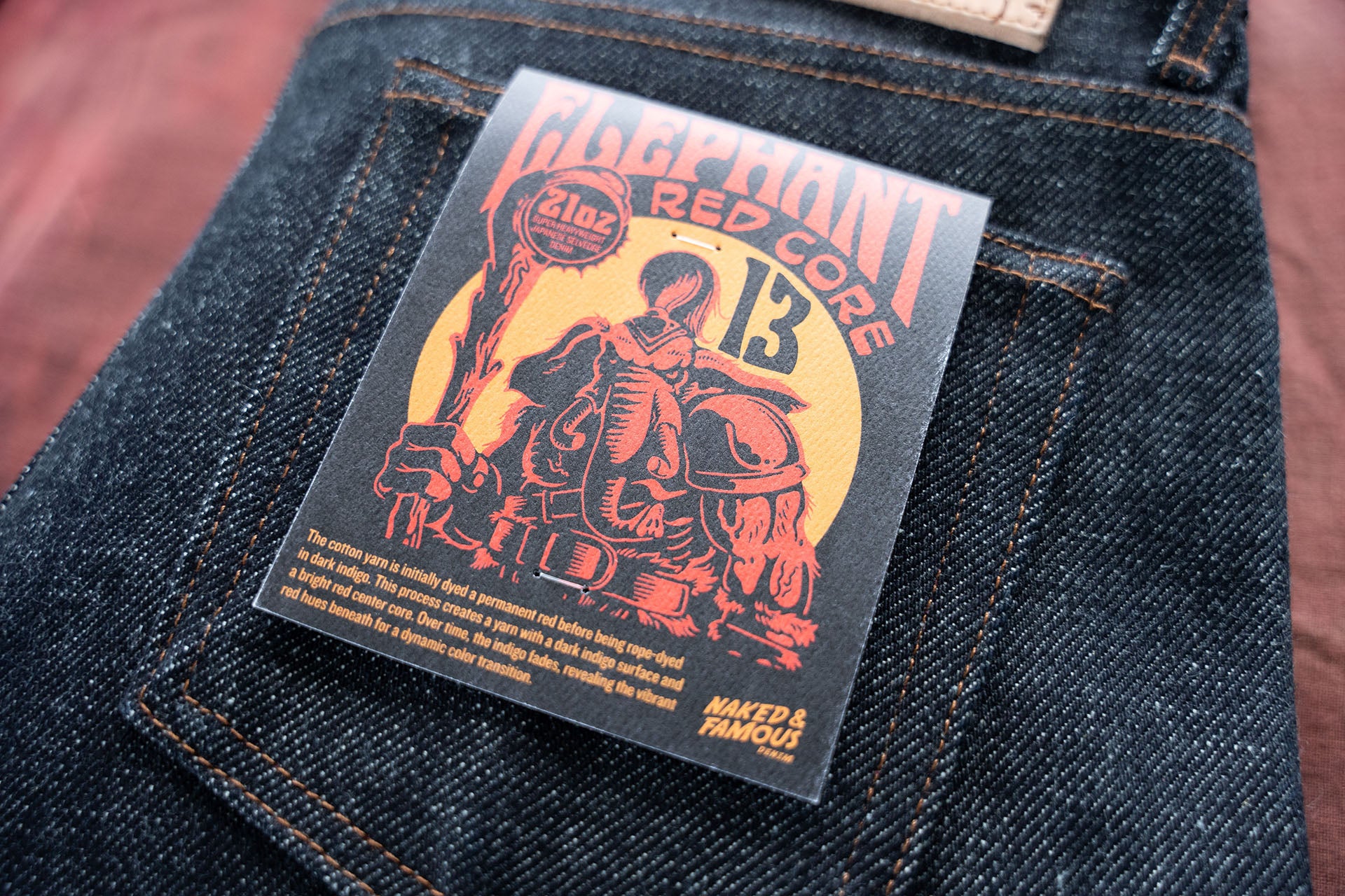 Elephant Denim Meets Color Core: The Birth Of The Elephant 13 - Red Co