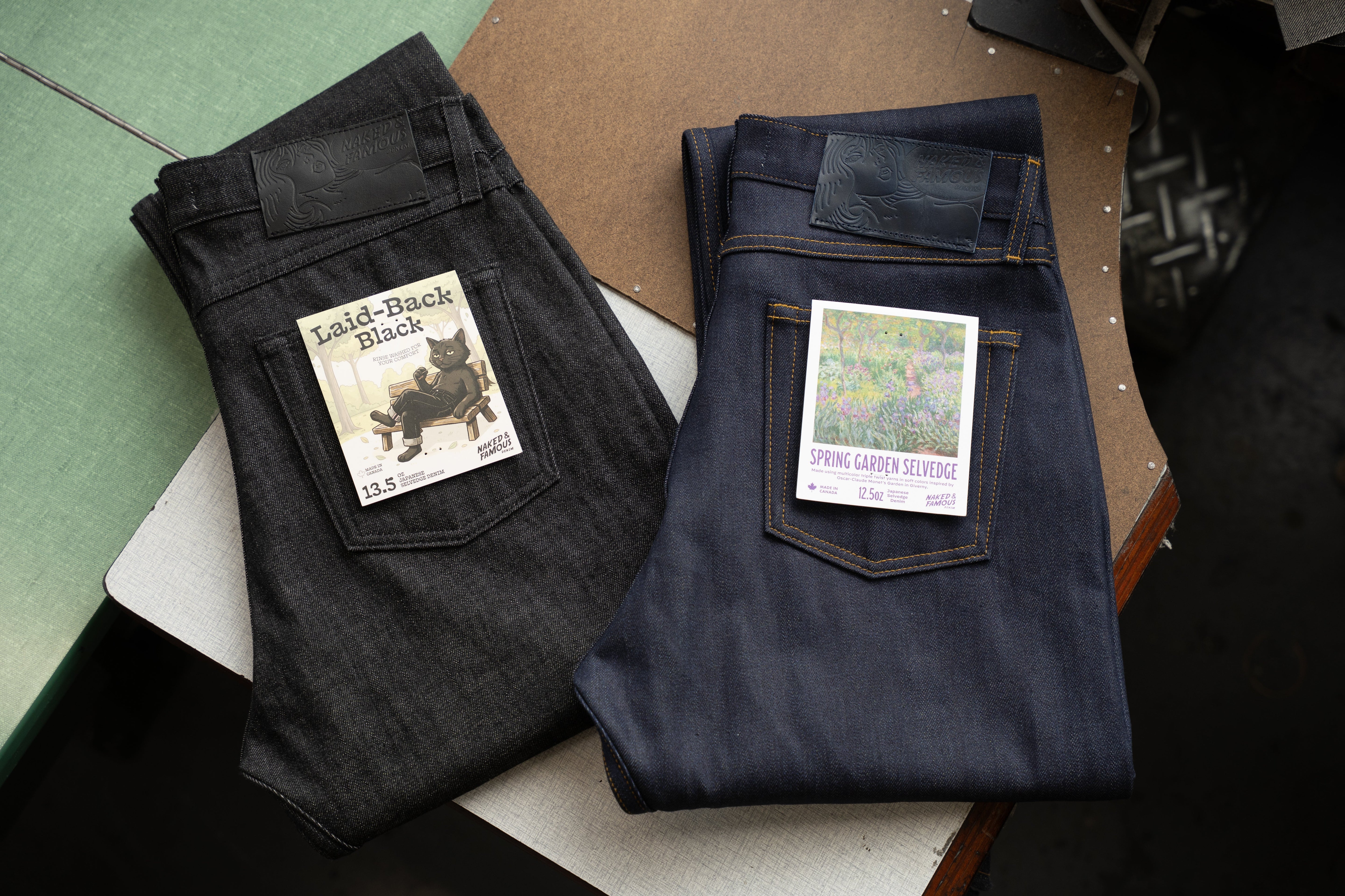 Laid Back Black + Spring Garden Selvedge
