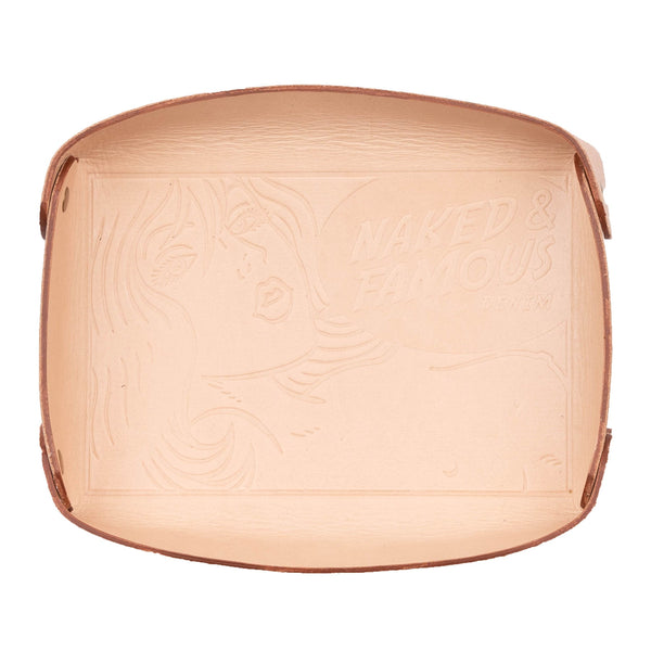 Valet Tray - Bovine Leather - Natural Tan by Naked & Famous Denim