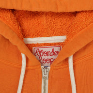 Zip Hoodie - Super Looper French Terry - Orange by Wonder Looper