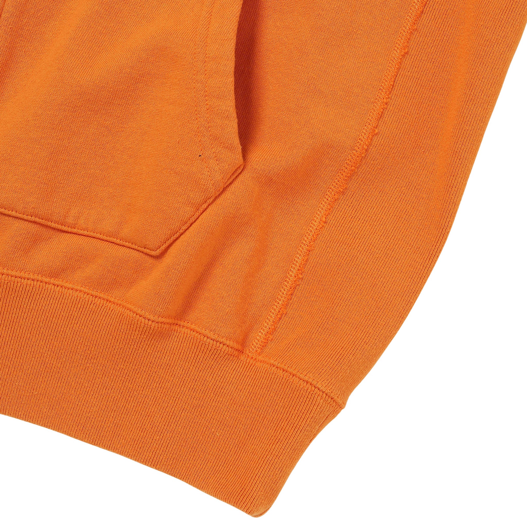 Zip Hoodie - Super Looper French Terry - Orange | Naked & Famous Denim