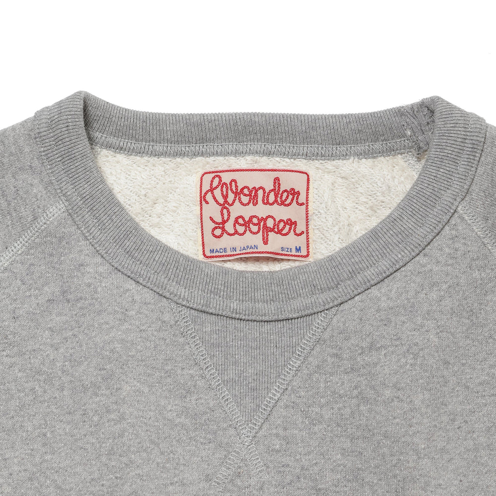 Pullover Crewneck - Super Looper French Terry - Heather Grey by Wonder Looper