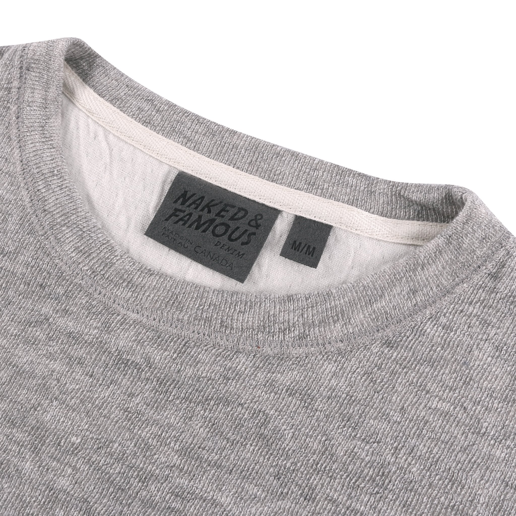 Slim Crew - Vintage Doubleface - Grey by Naked & Famous Denim