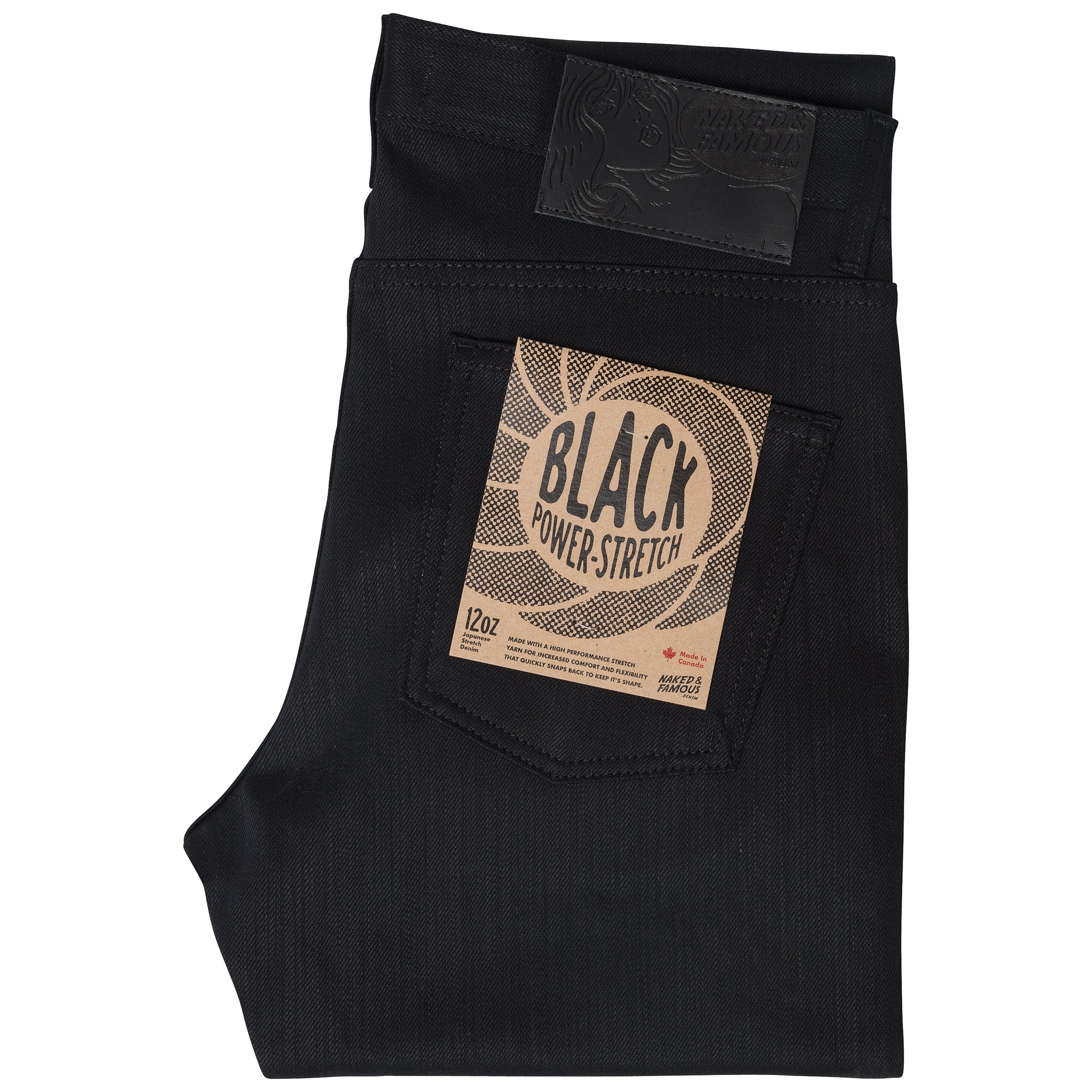 Super Guy - Black Power Stretch by Naked & Famous Denim