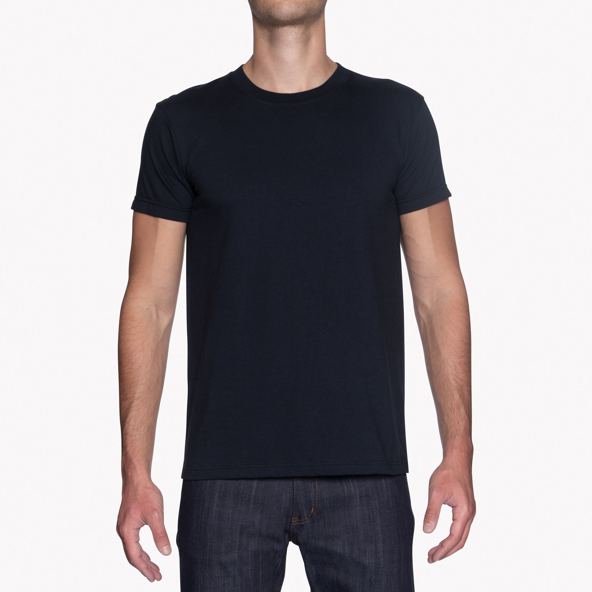 Circular Knit T-Shirt - Black by Naked & Famous Denim