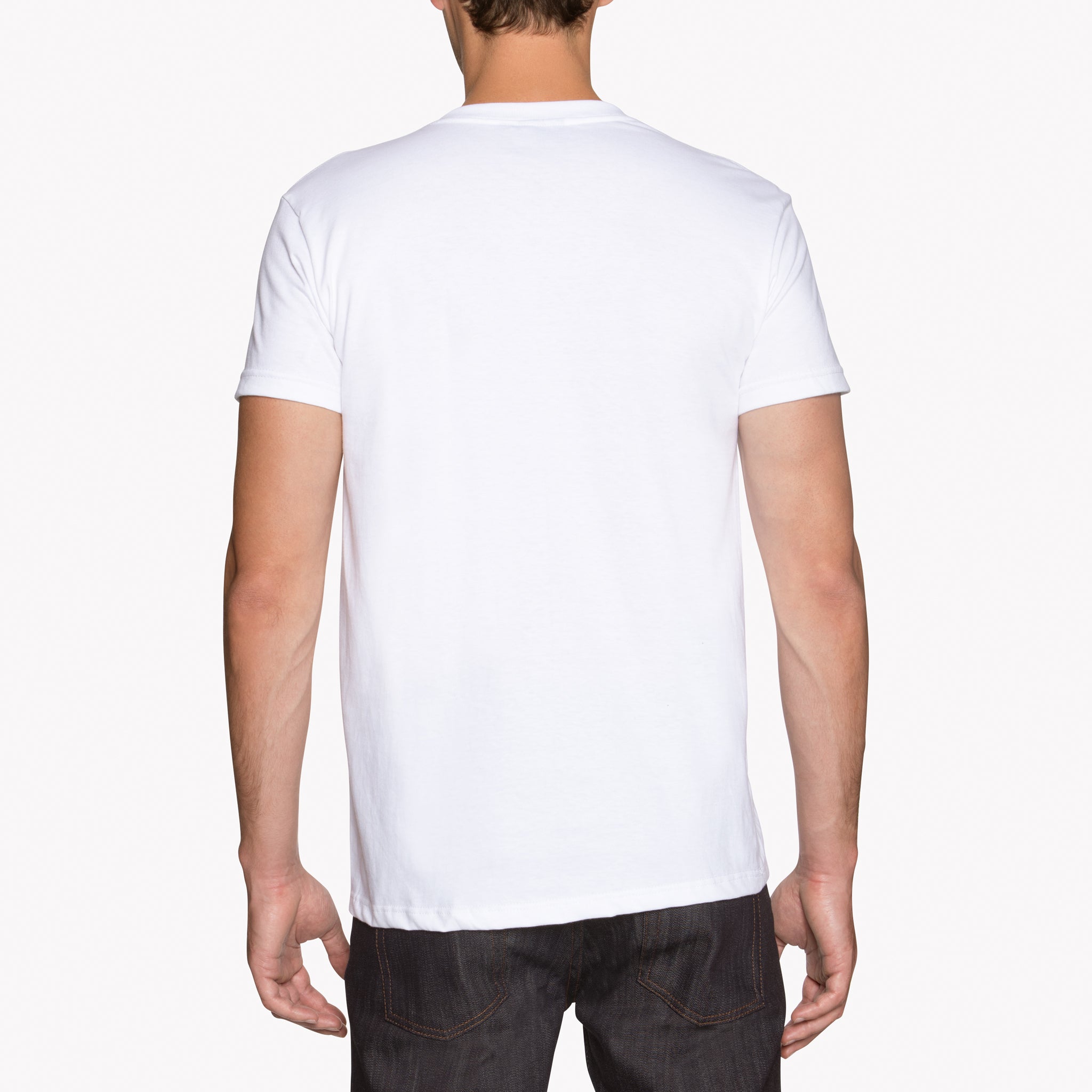 Circular Knit T-Shirt - White‎ by Naked & Famous Denim