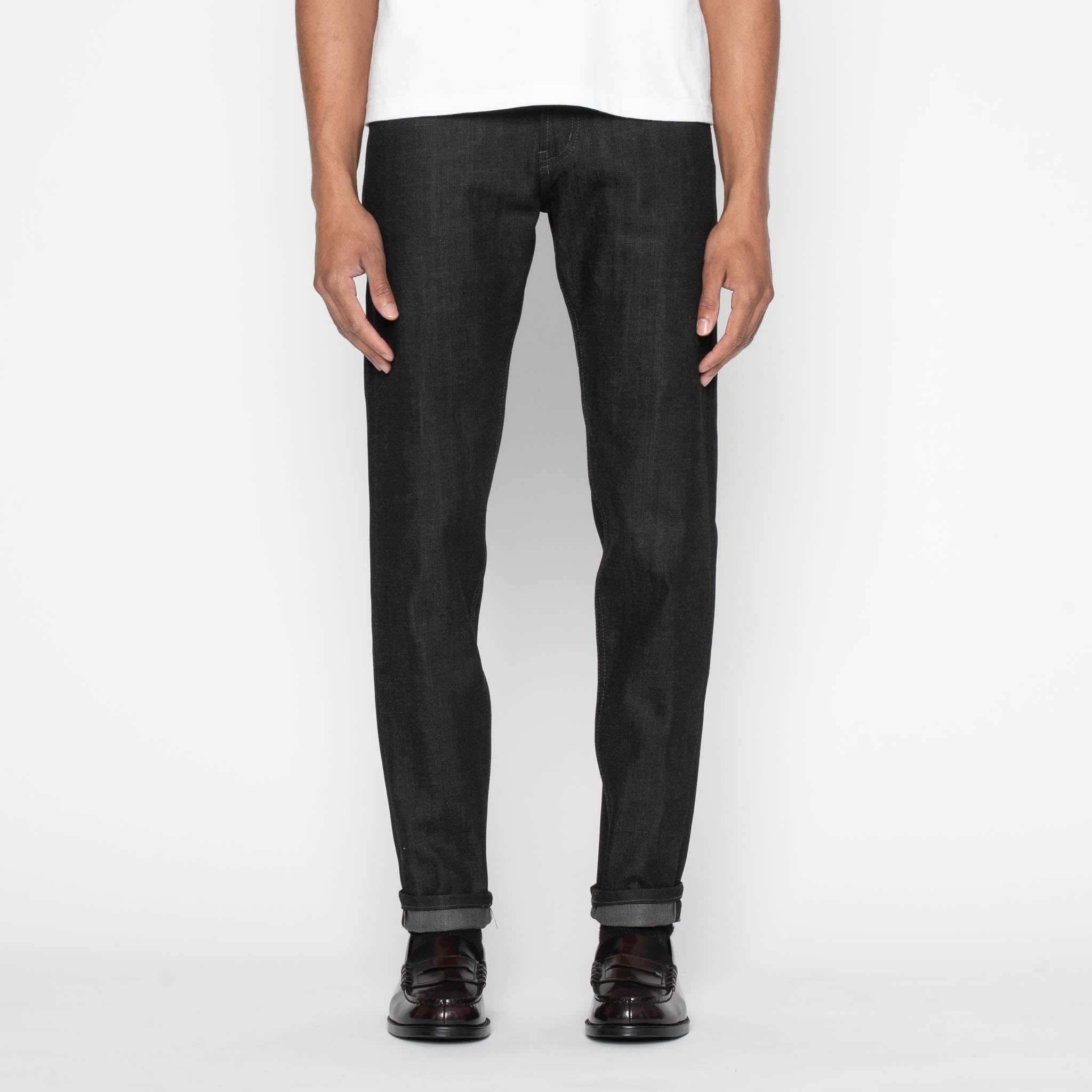 Easy Guy - Black x Grey Stretch Selvedge