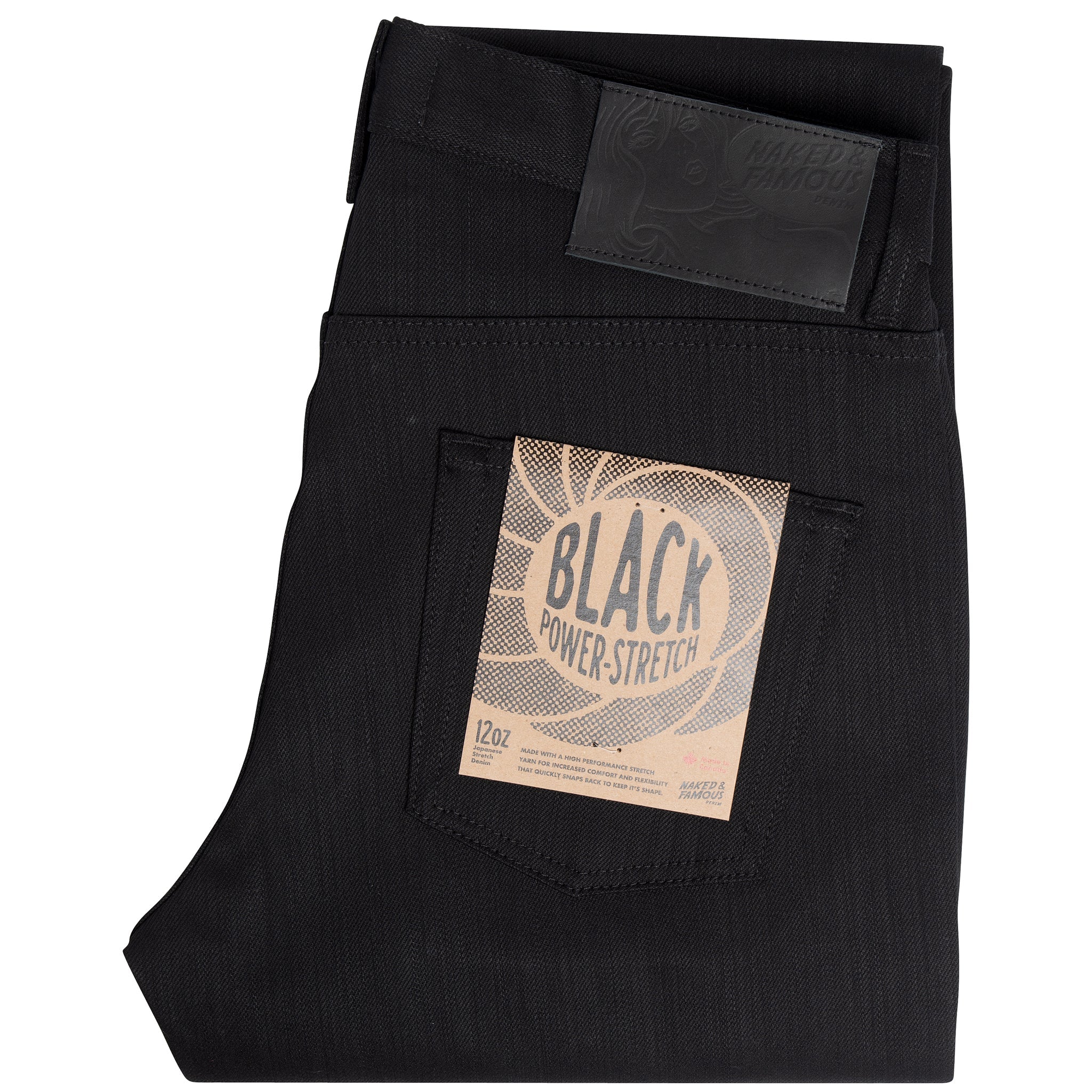 Easy Guy - Black Power Stretch by Naked & Famous Denim