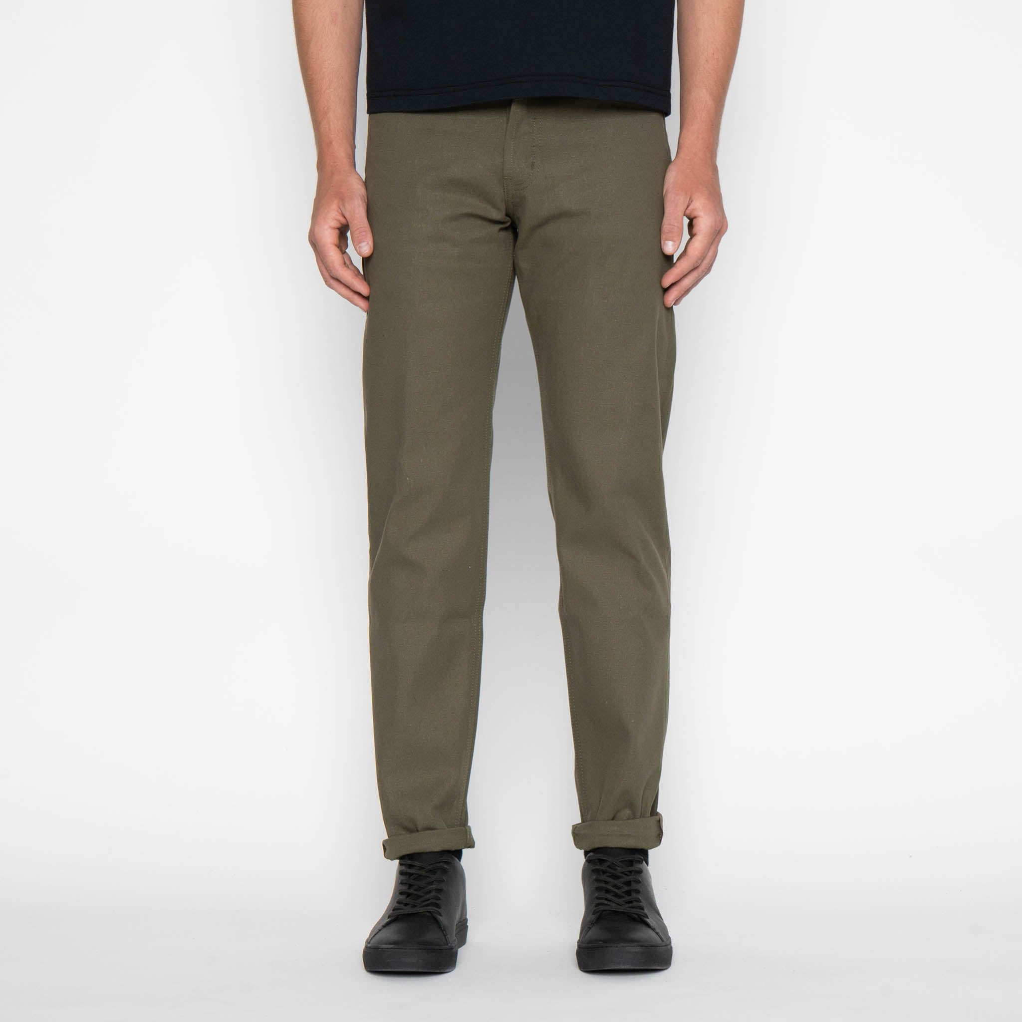 Easy Guy - Army Green Duck Selvedge