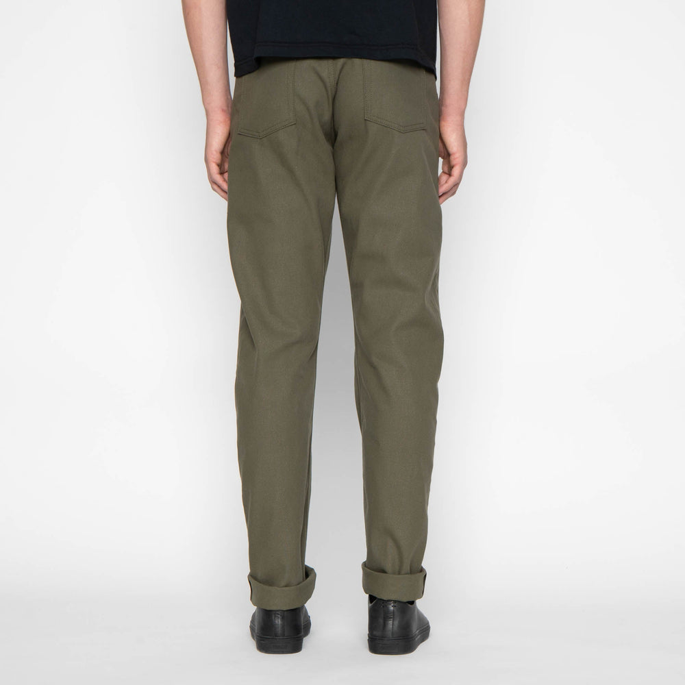 True Guy - Army Green Duck Selvedge by Naked & Famous Denim