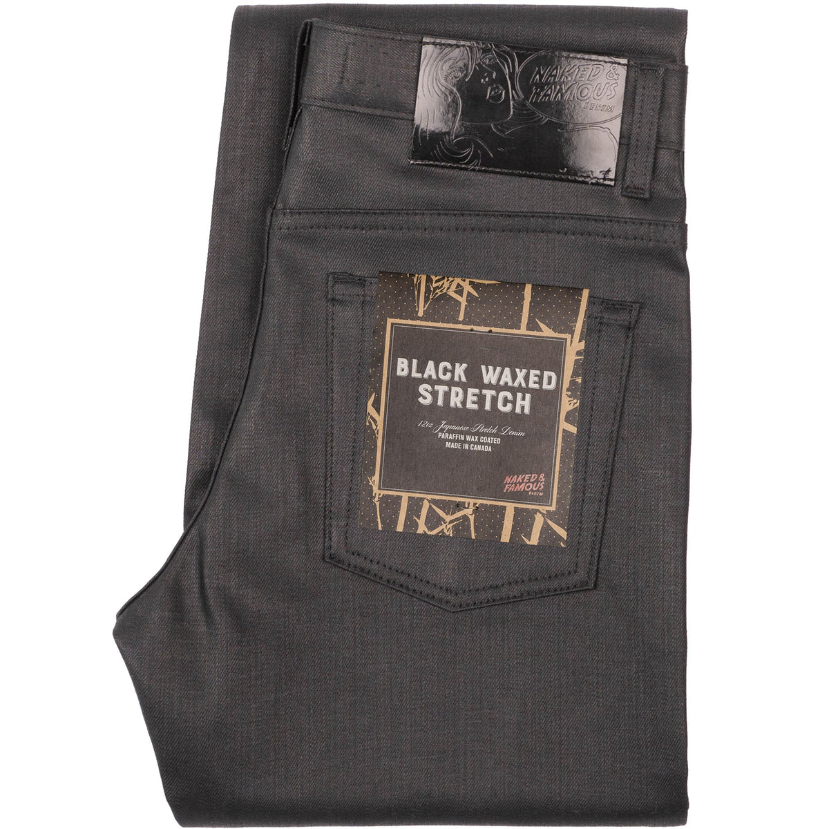 Groovy Guy - Wax Coated Black Stretch | Naked & Famous Denim