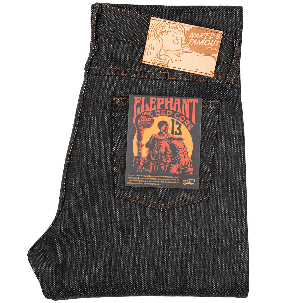 True Guy - Elephant 13 - Red Core by Naked & Famous Denim
