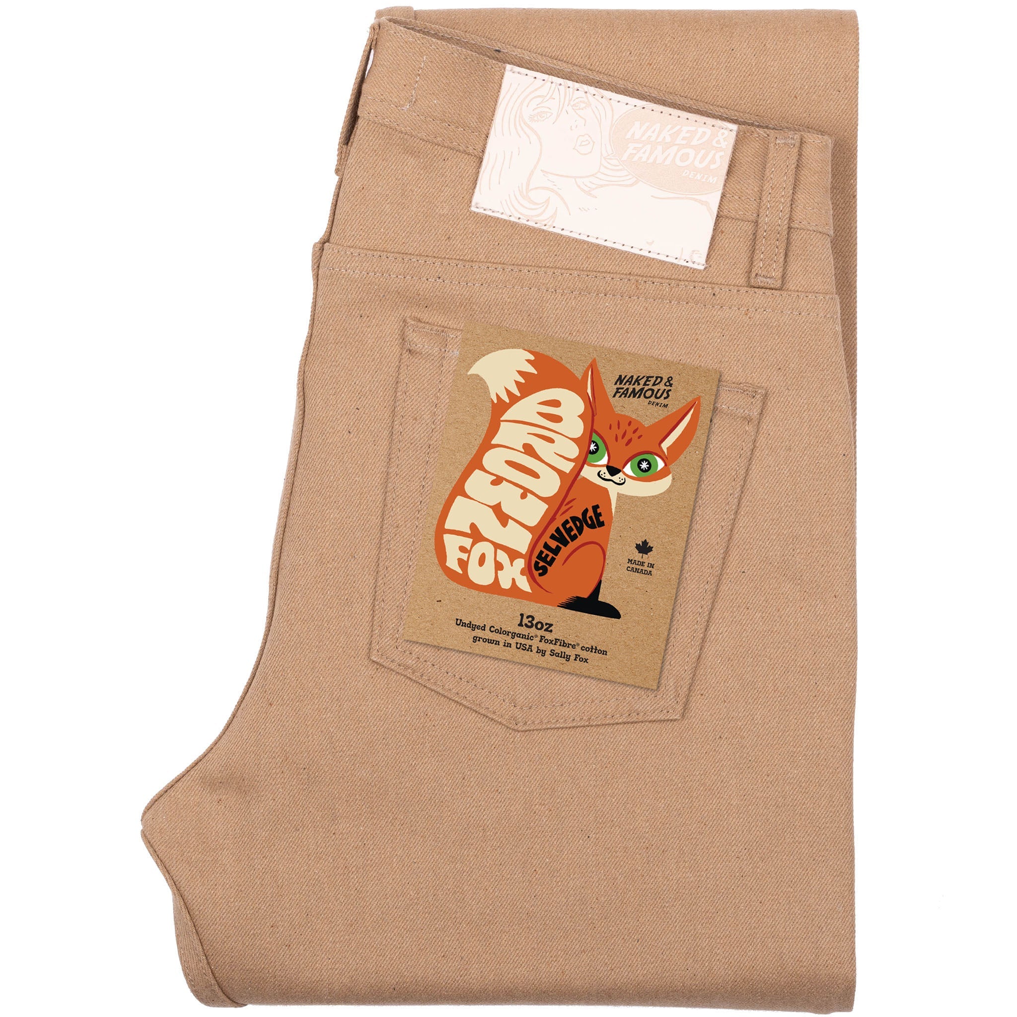 Weird Guy - Brown Fox Selvedge - Brown | Naked & Famous Denim