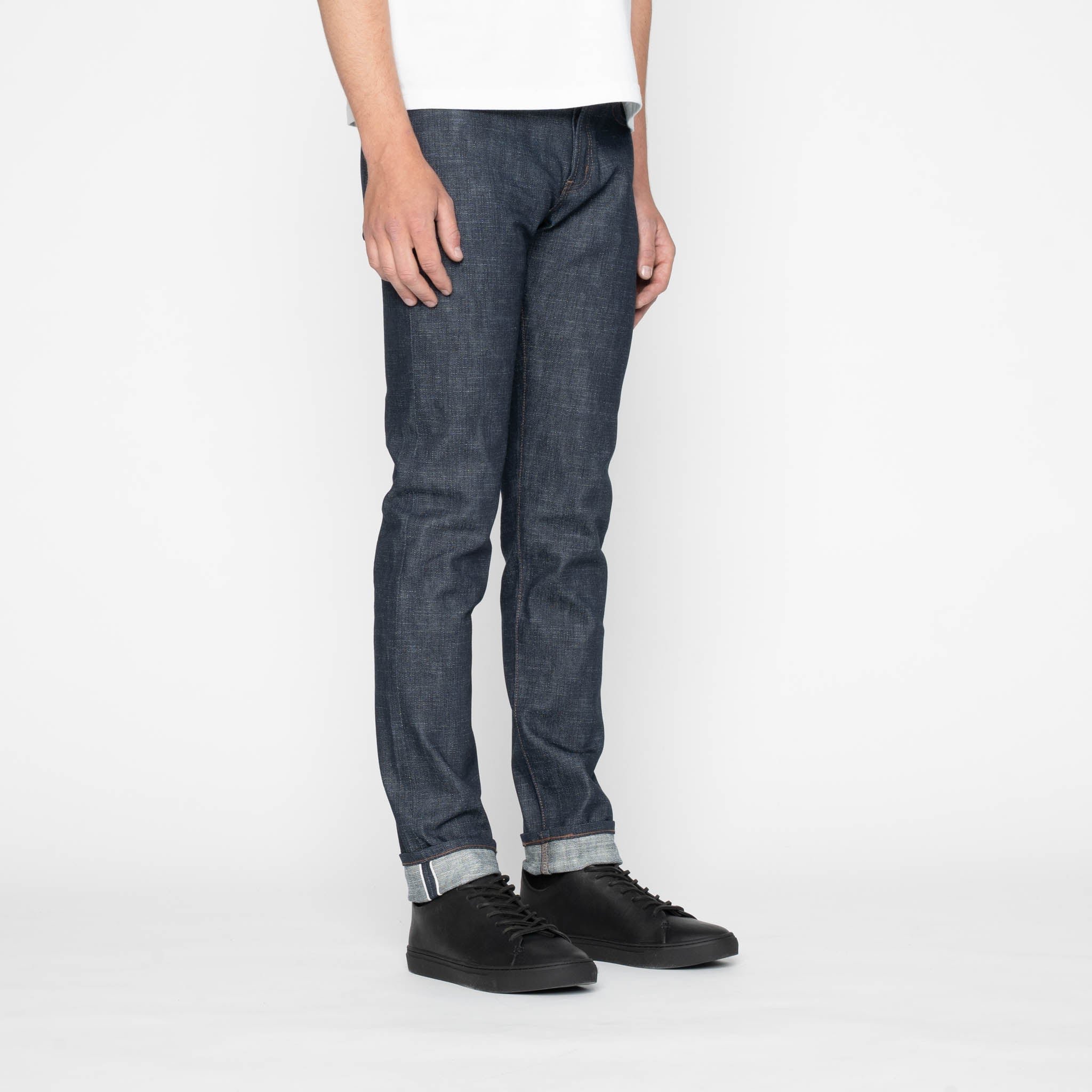 NAKED&FAMOUS Tweed Fill Selvedge デニムパンツ Super Guy - Greencast Stretch Selvedge