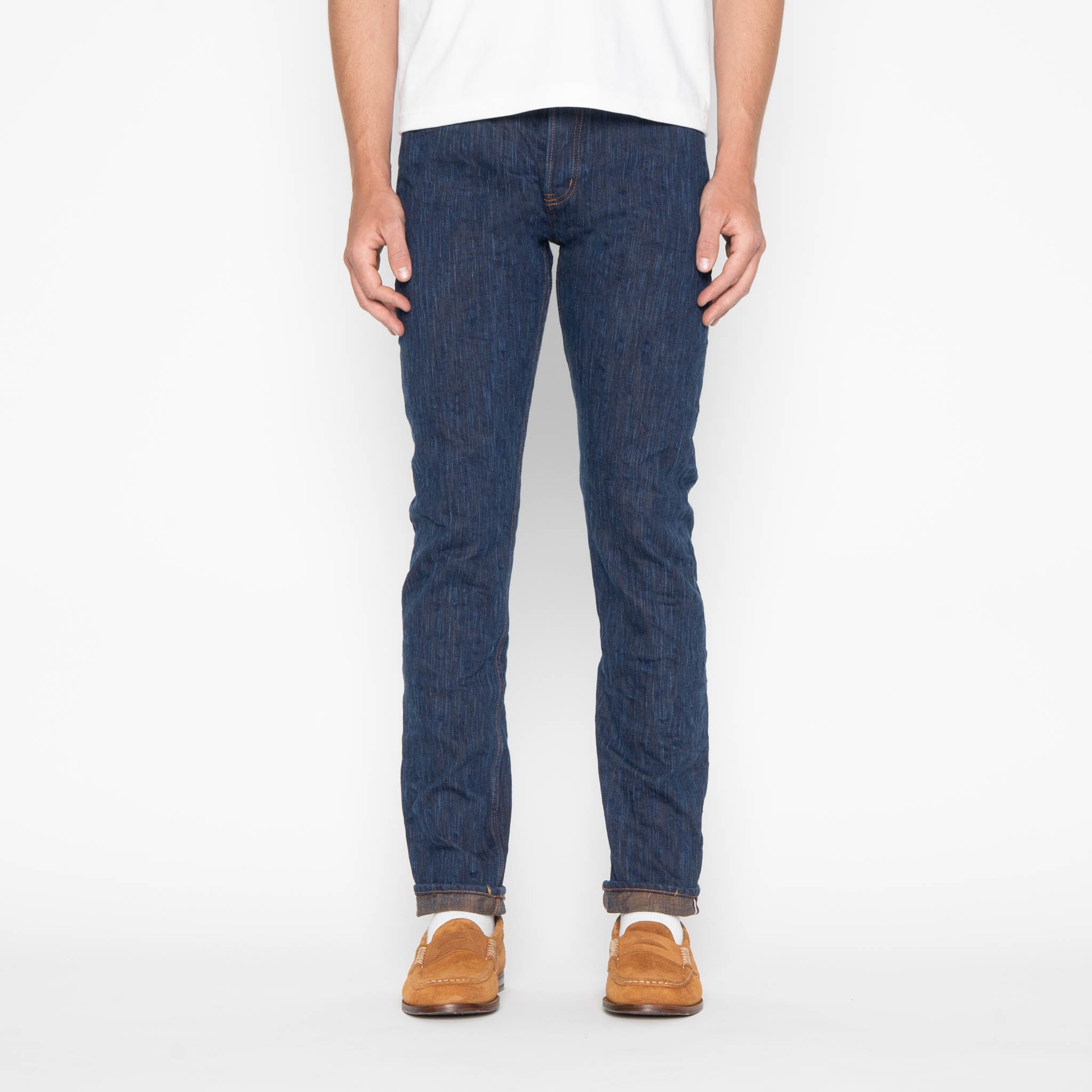 Super Guy - MIJ15 - Hand Dyed Natural Indigo x Kakishibu Intangible Cultural Treasure Selvedge Denim