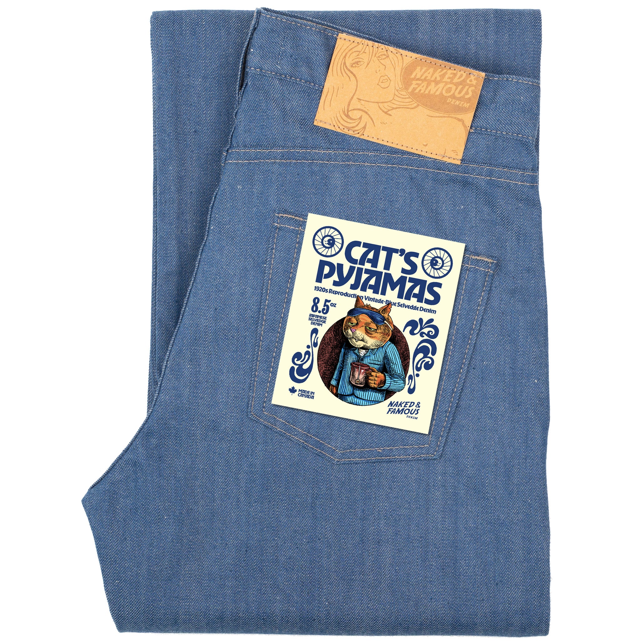 Strong Guy - The Cat’s Pajamas Selvedge - Blue by Naked & Famous Denim